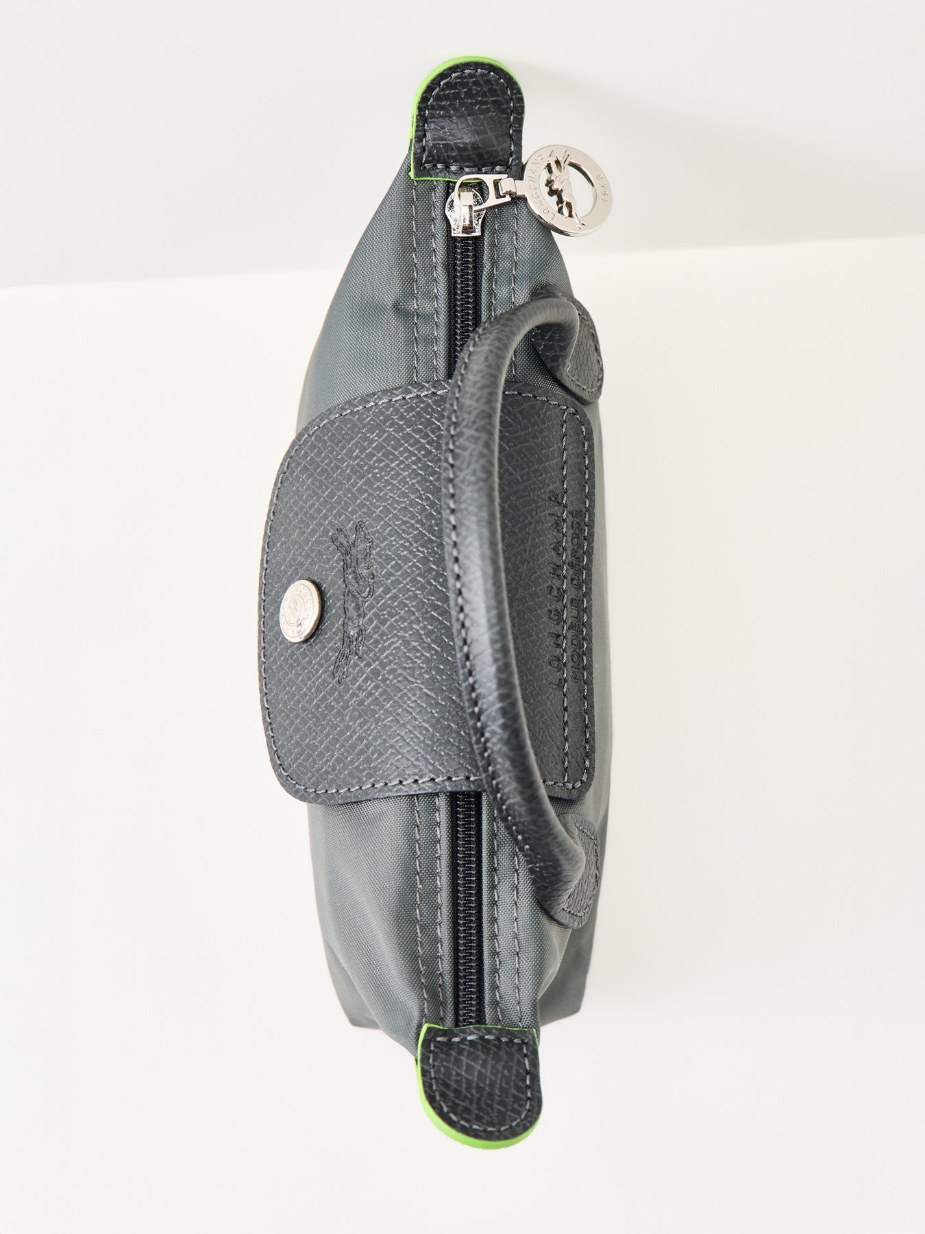 Le Pliage Green Nylon Pouch Graphite