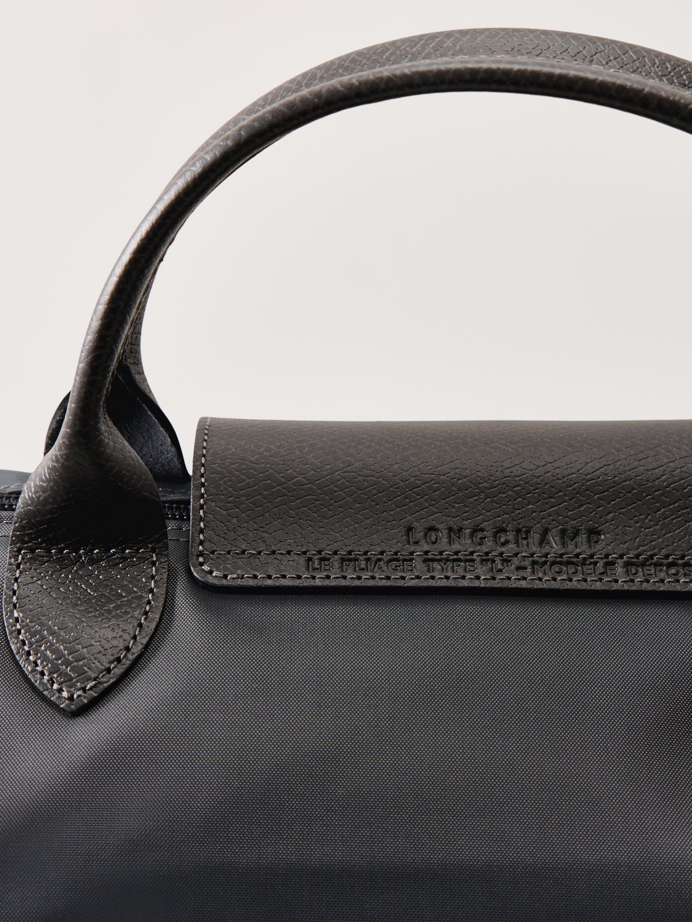 Le Pliage Green Large Travel Bag Graphite