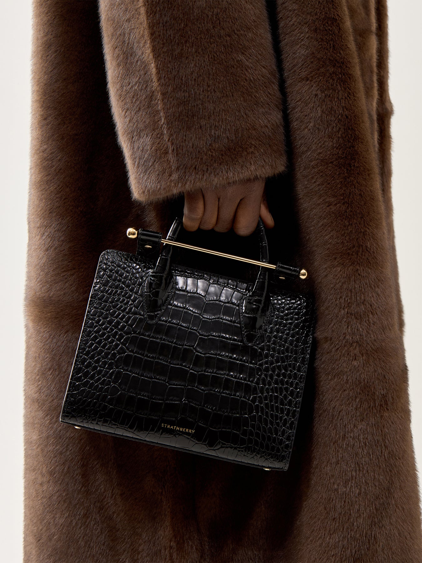 Embossed Croc Mini Tote