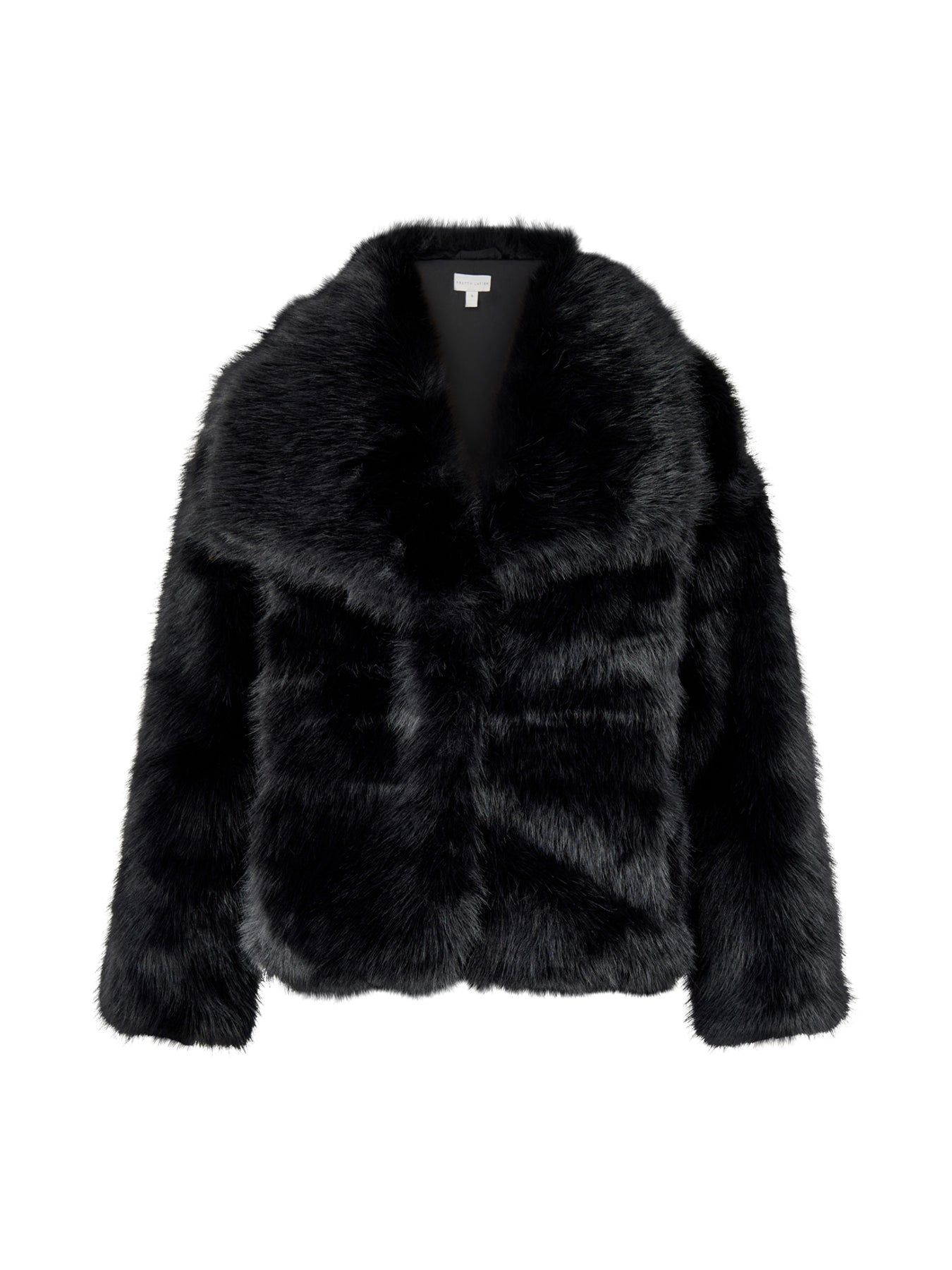 Ettalie Faux Fur Coat Black