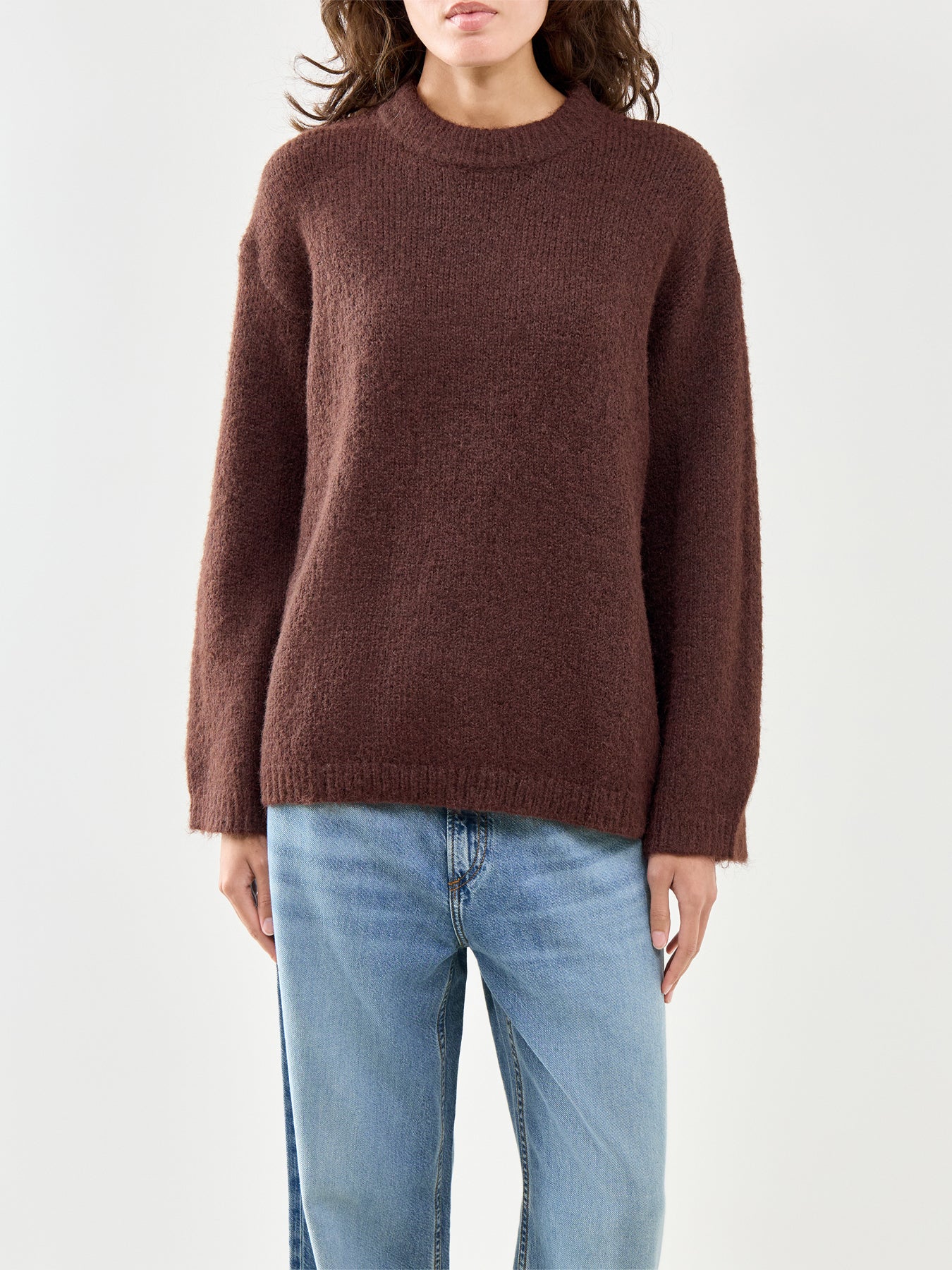 Cece Fluffy Jumper Brown