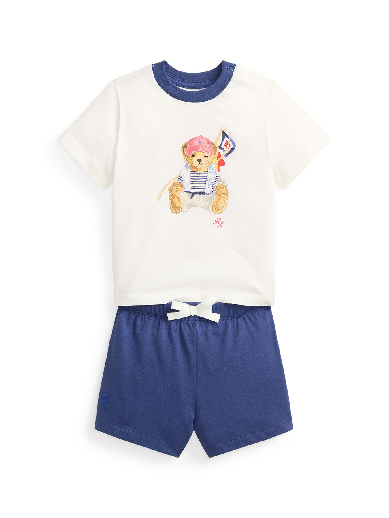 Baby Knit Short Set White