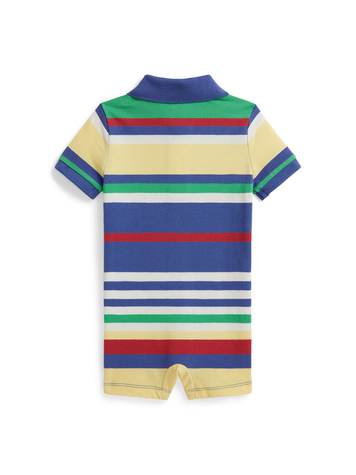 Baby Knit Shortall Blue Print