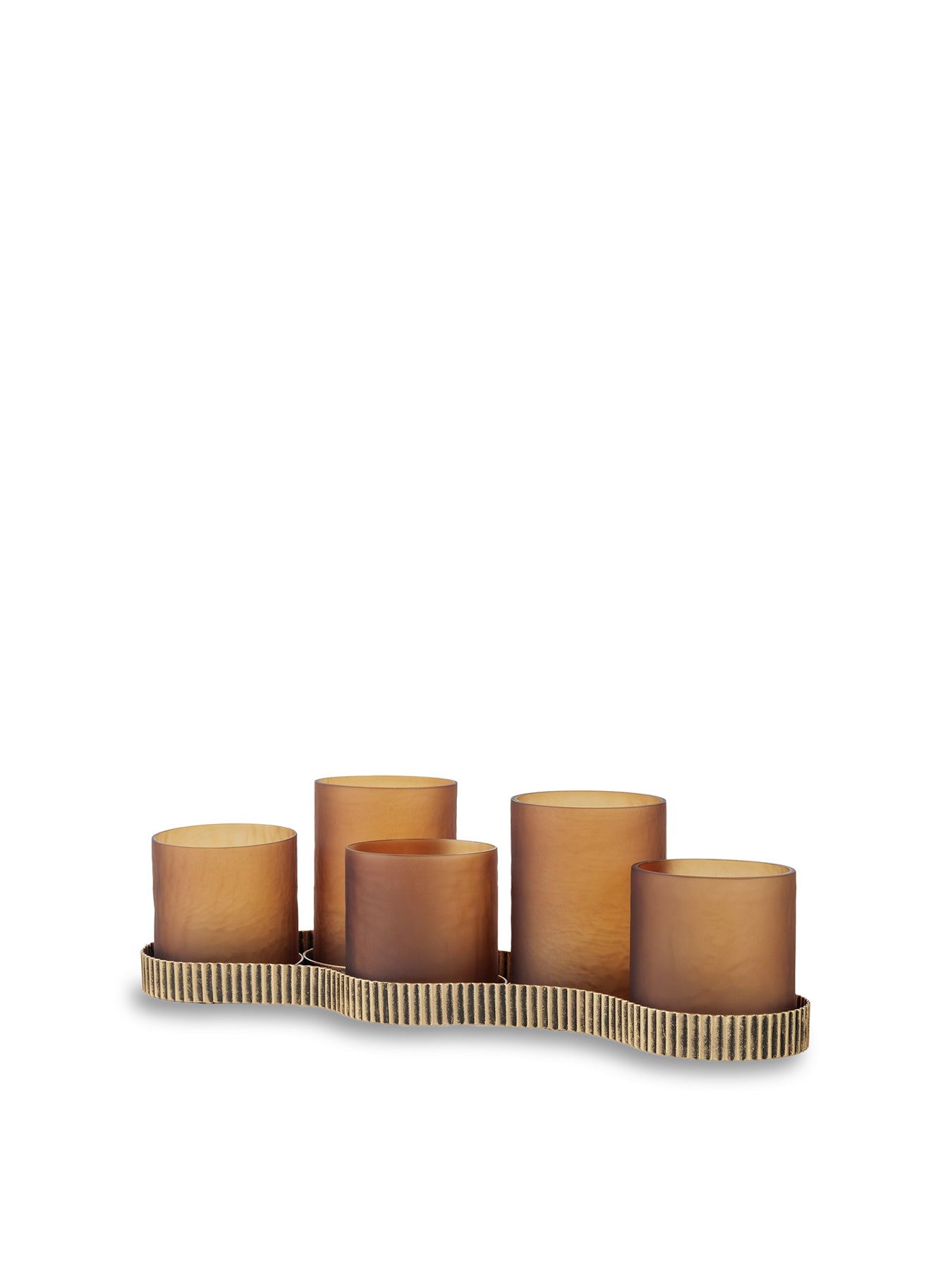 Belvedere Aged Gold Candle Holder