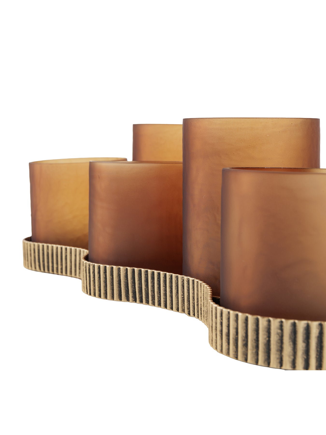 Belvedere Aged Gold Candle Holder