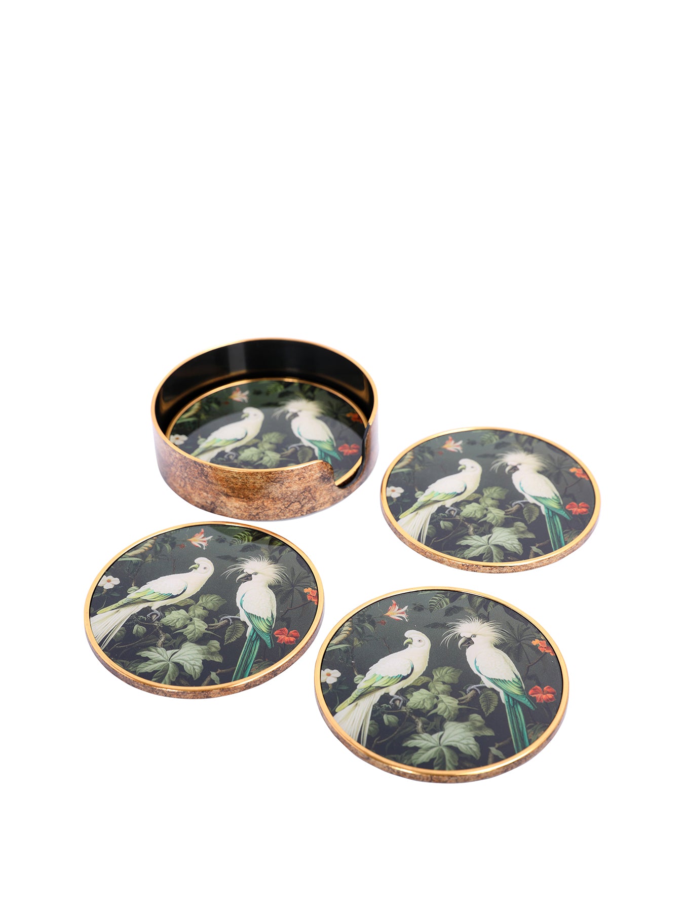 Tropical Birds Coaster Set