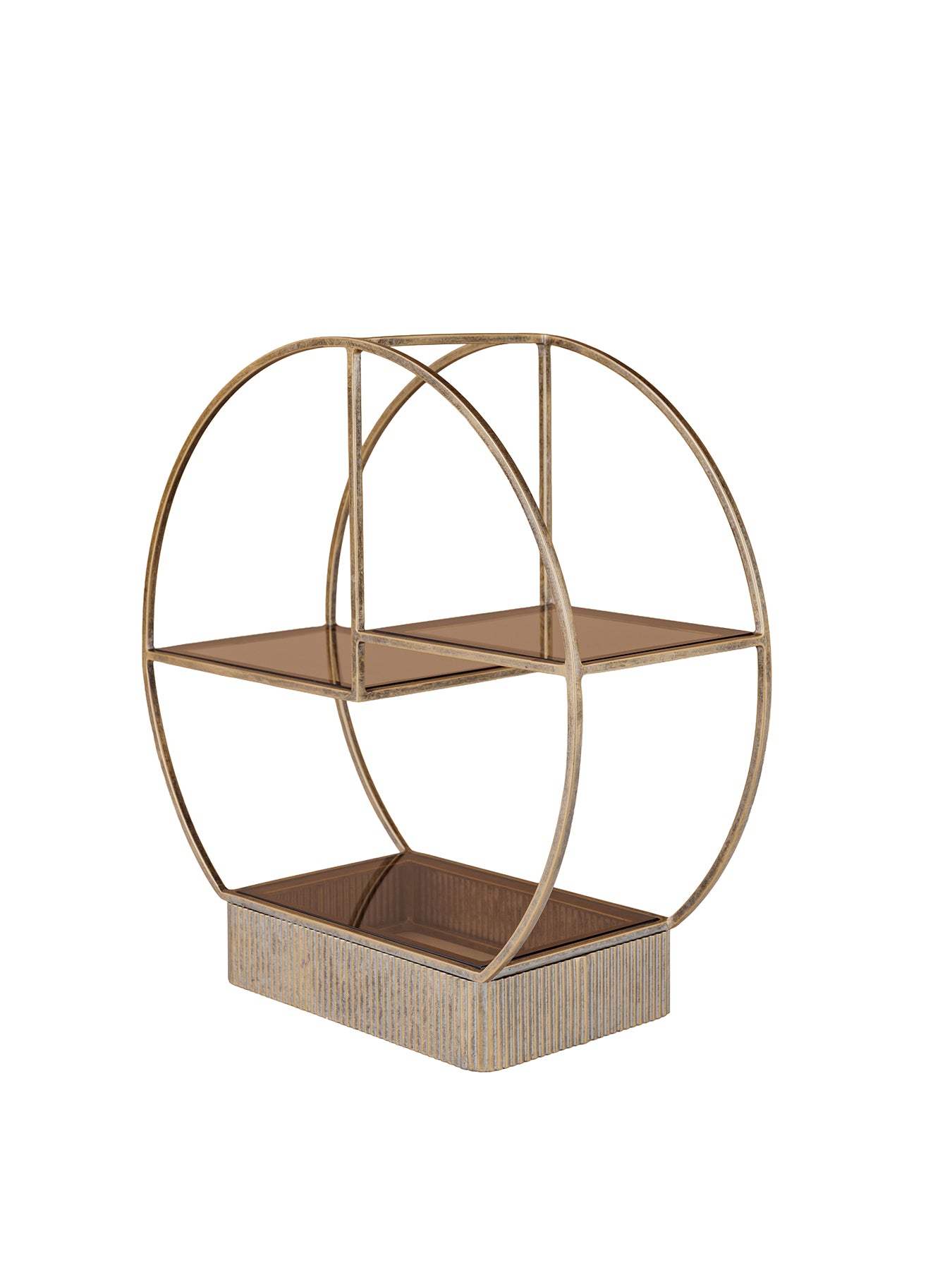 Belvedere Aged Gold Buffet Stand Small