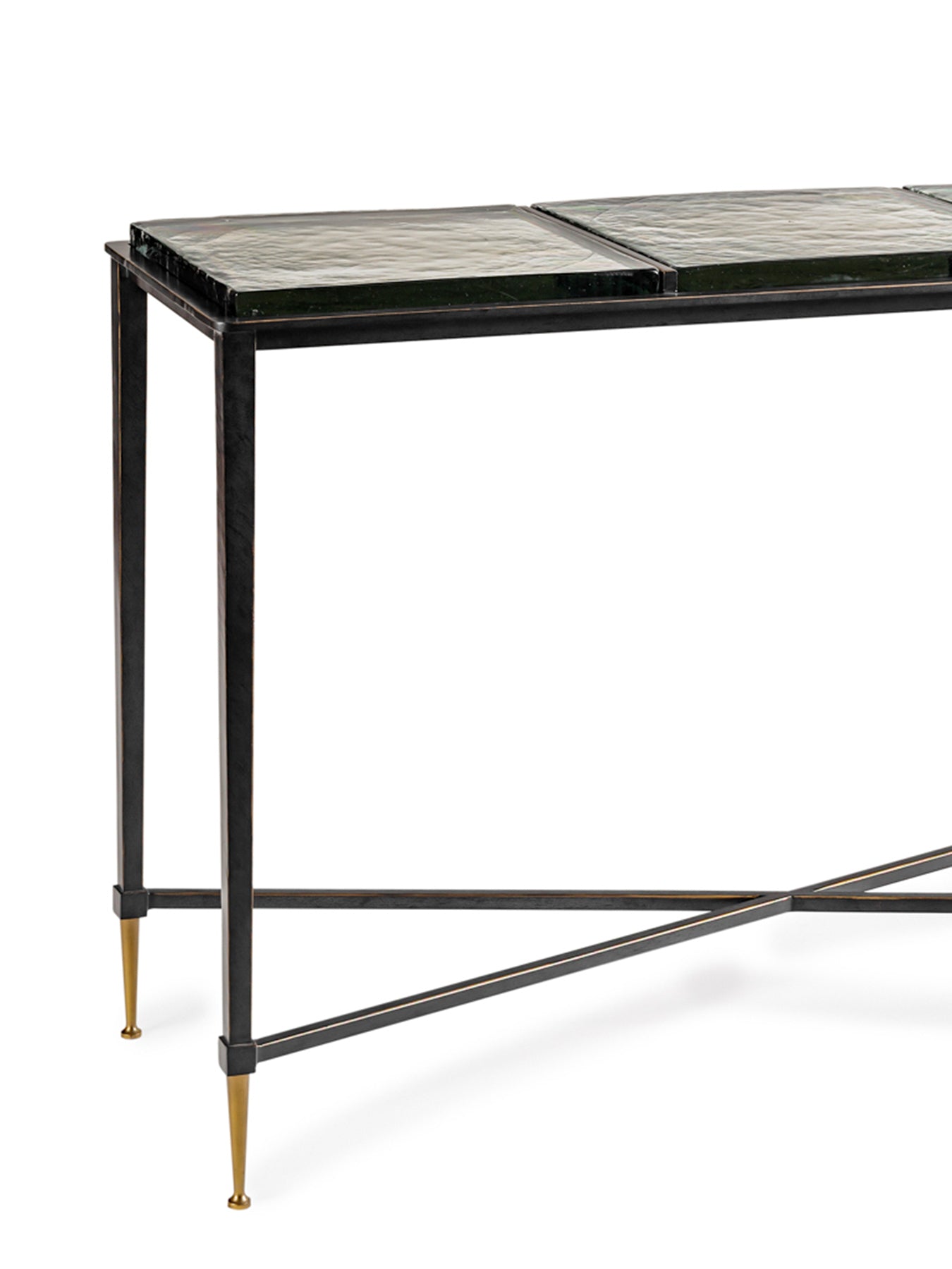 Stella Square Glass Console Table