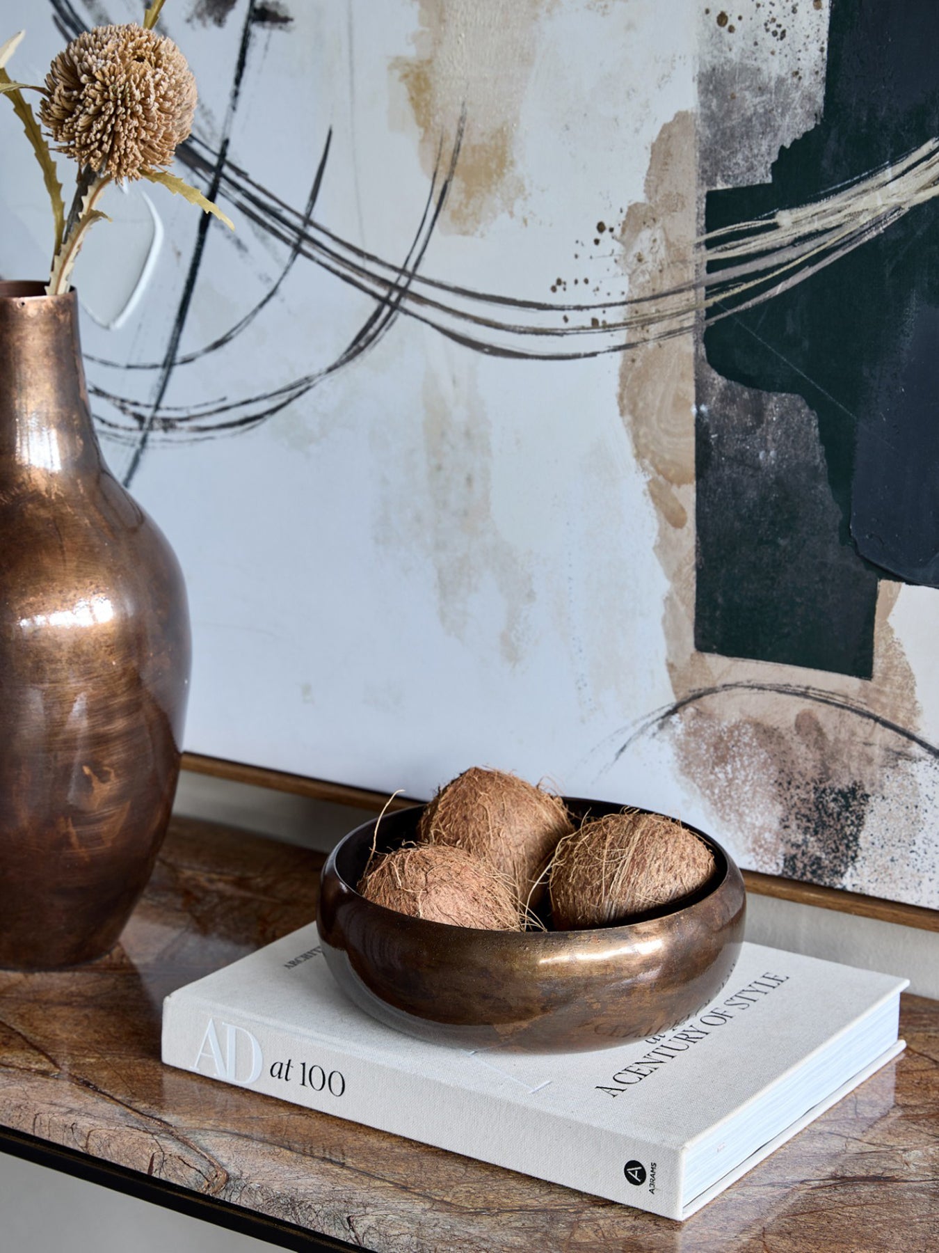 Tambora Copper Finish Bowl