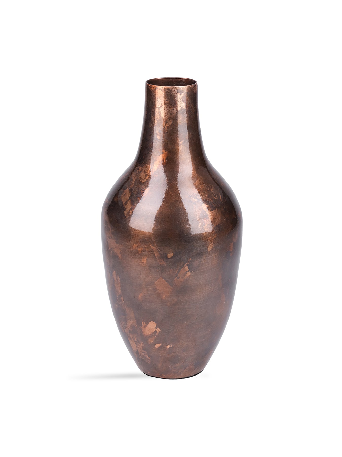Tambora Copper Finish Vase Small