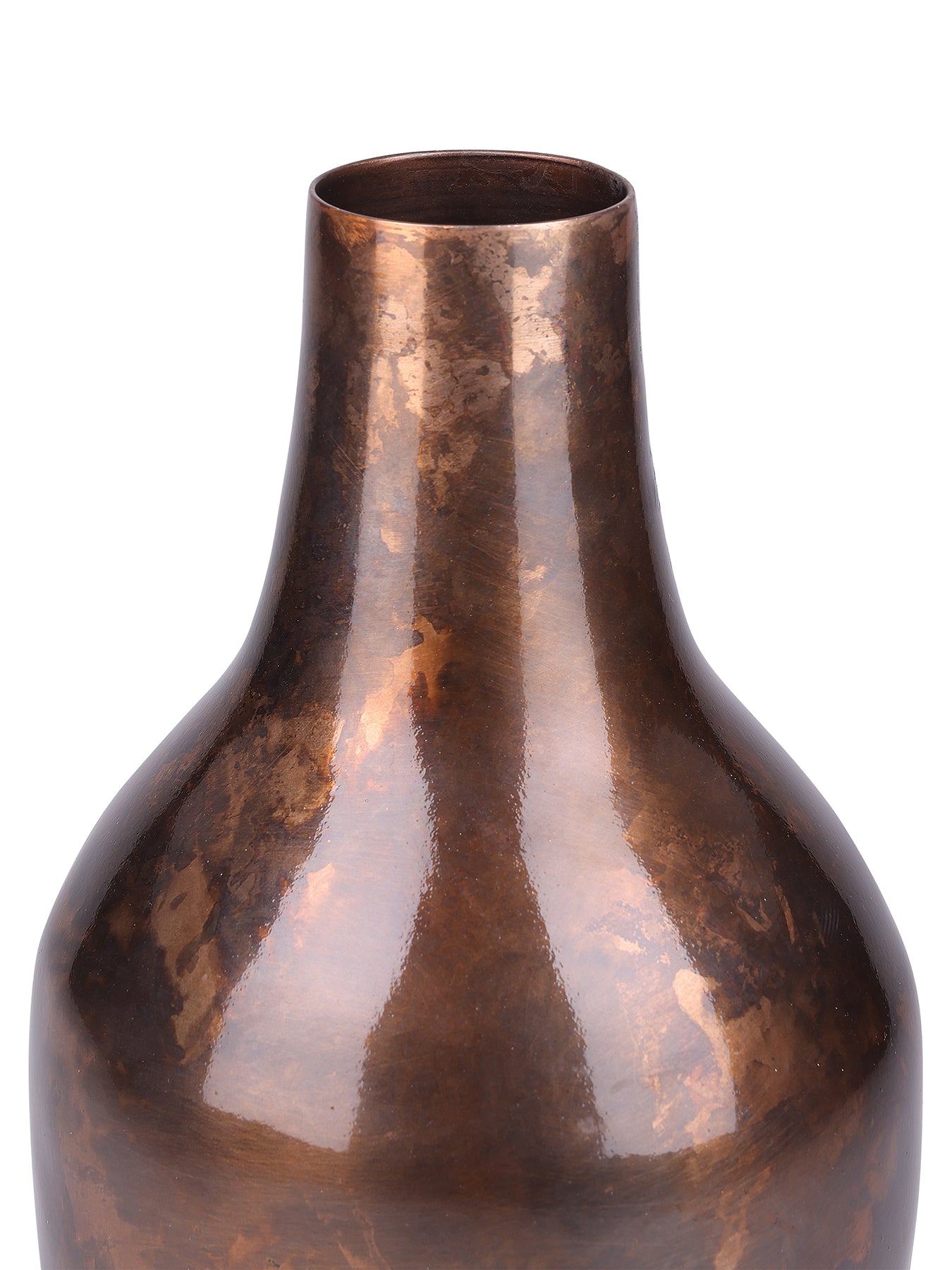 Tambora Copper Finish Vase Small