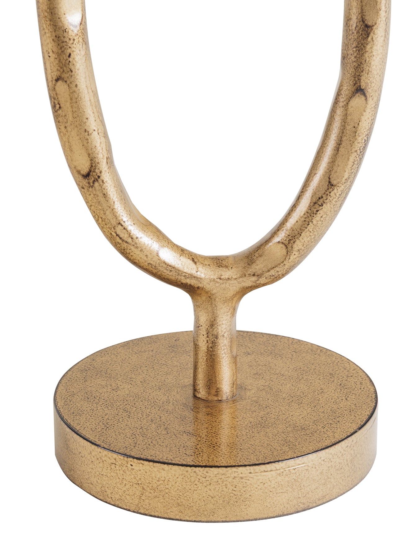 Ronde Table Lamp with Linen Shade Gold