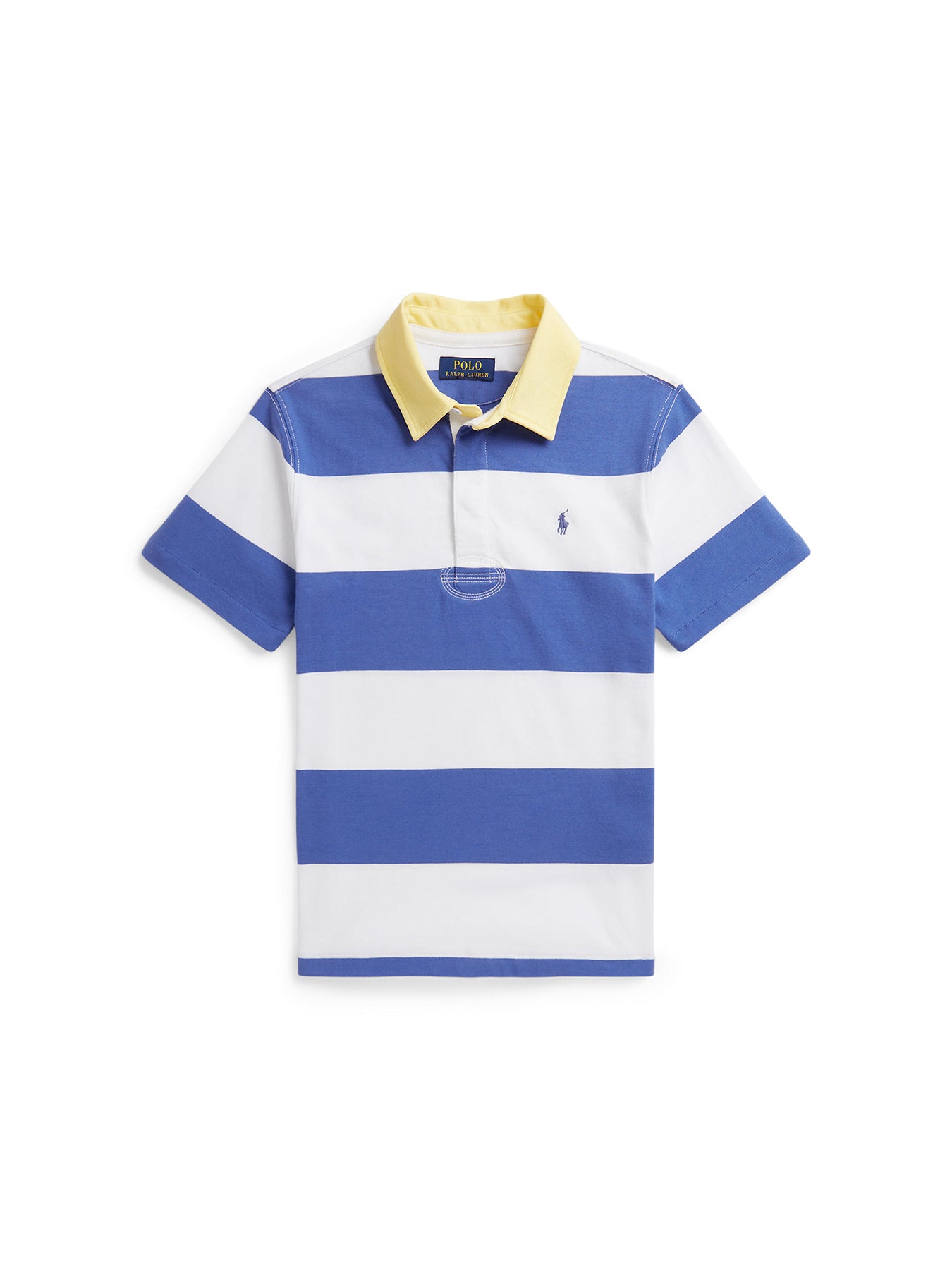 Kids' Knit Rugby Pullover White
