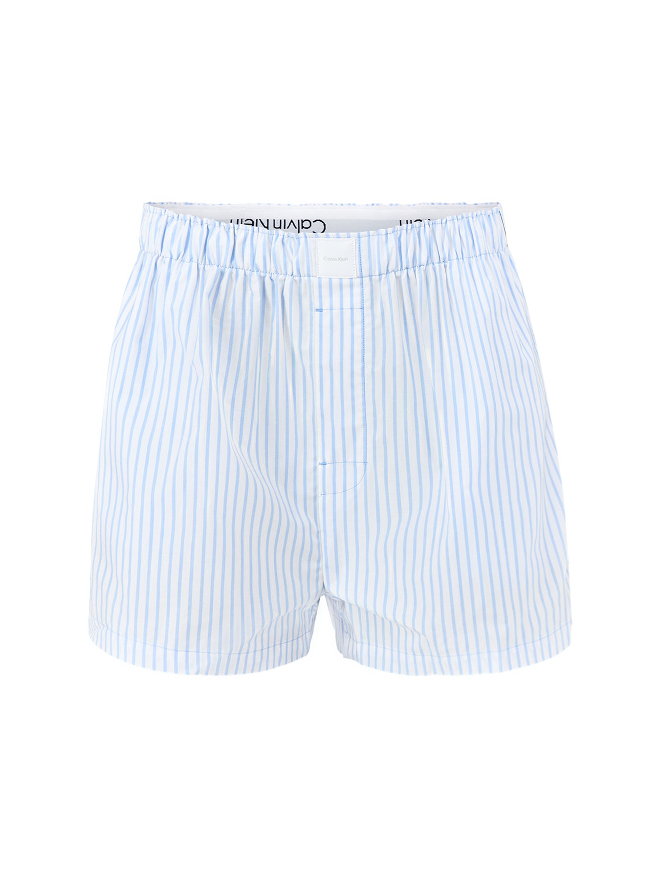 Cotton Poplin Pyjama Shorts Blue