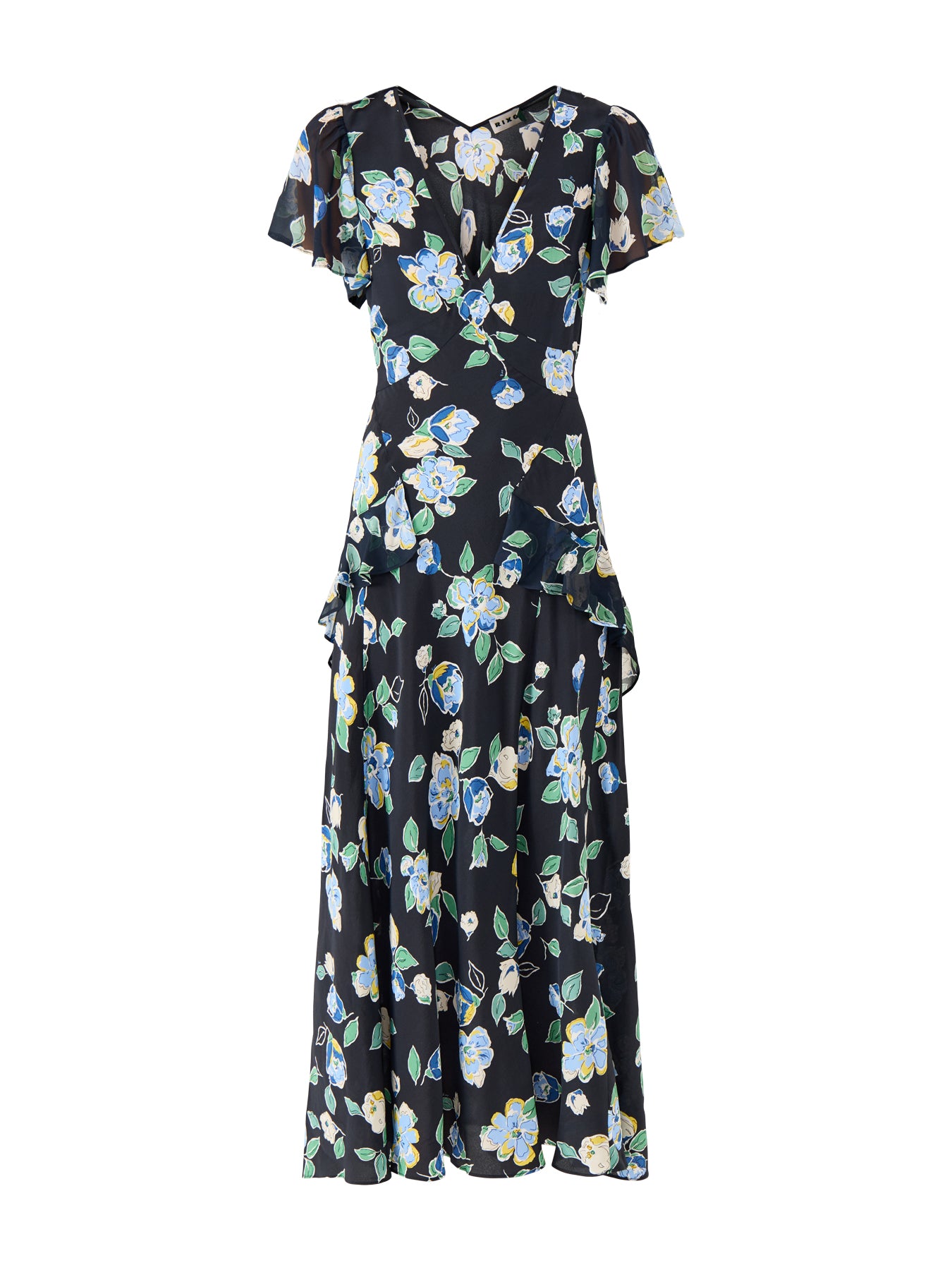 Evie Dress Kimmie Floral Navy