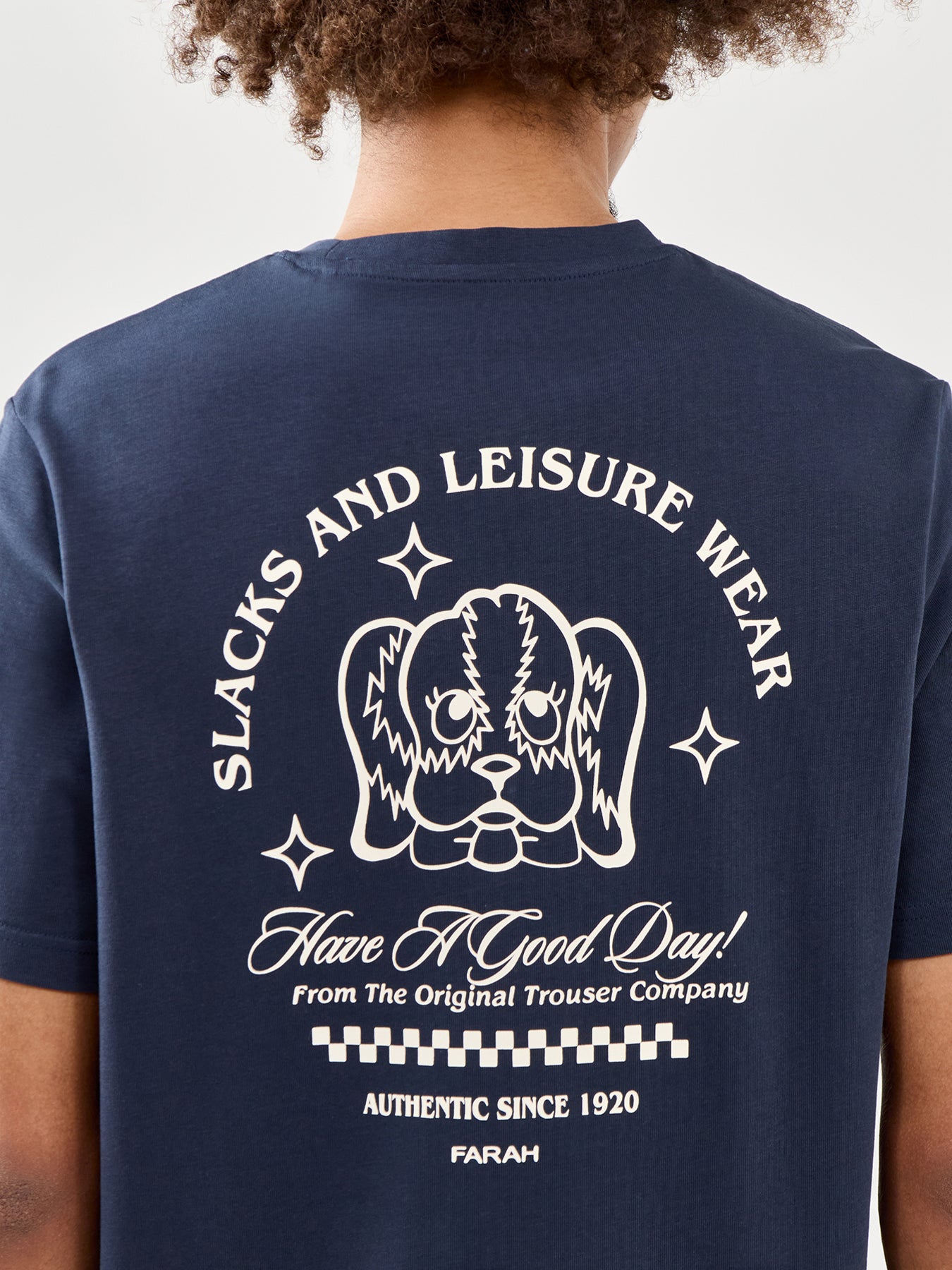 Graphic Organic Cotton T-Shirt Navy