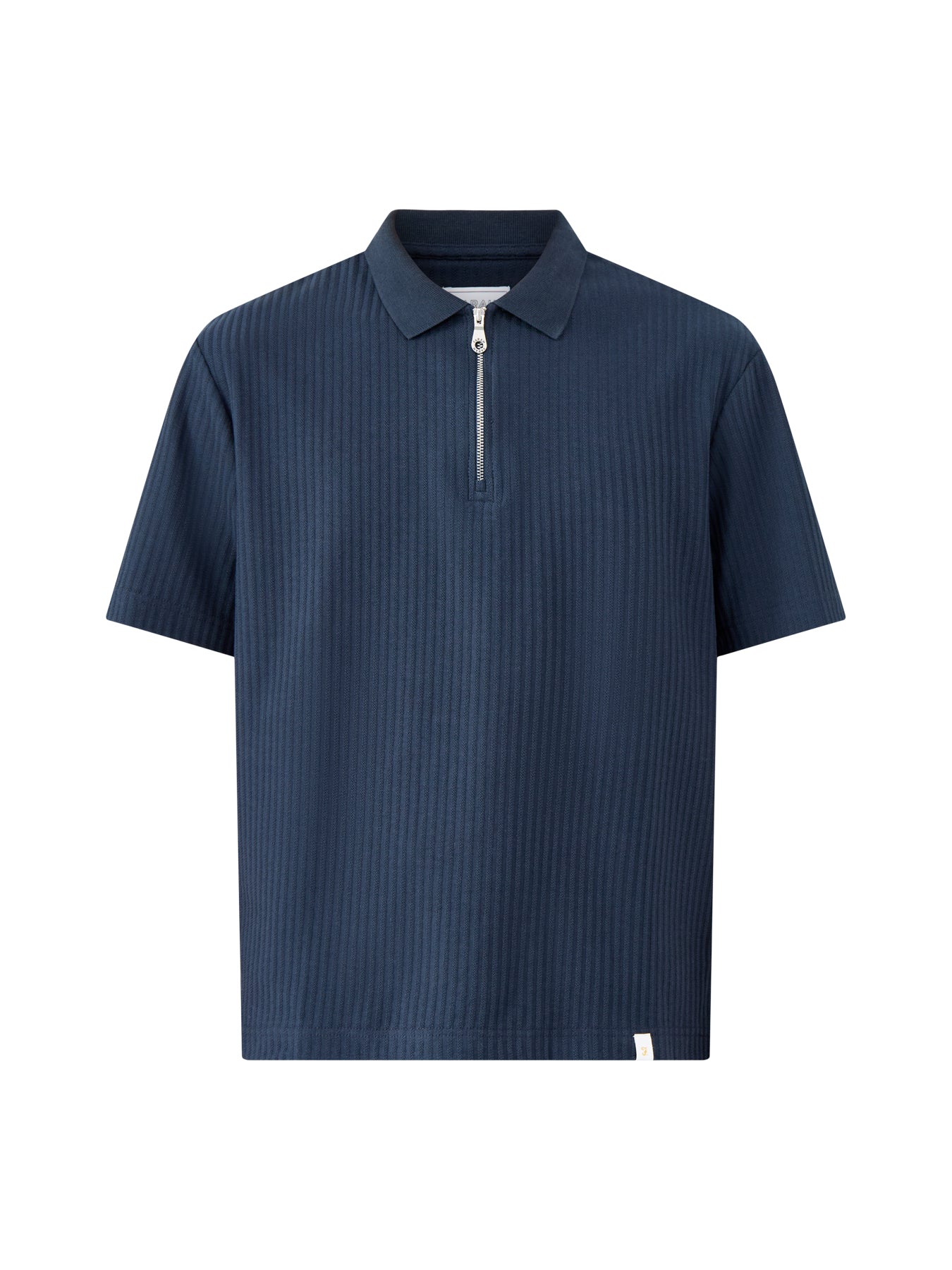 Zip Polo Shirt Navy