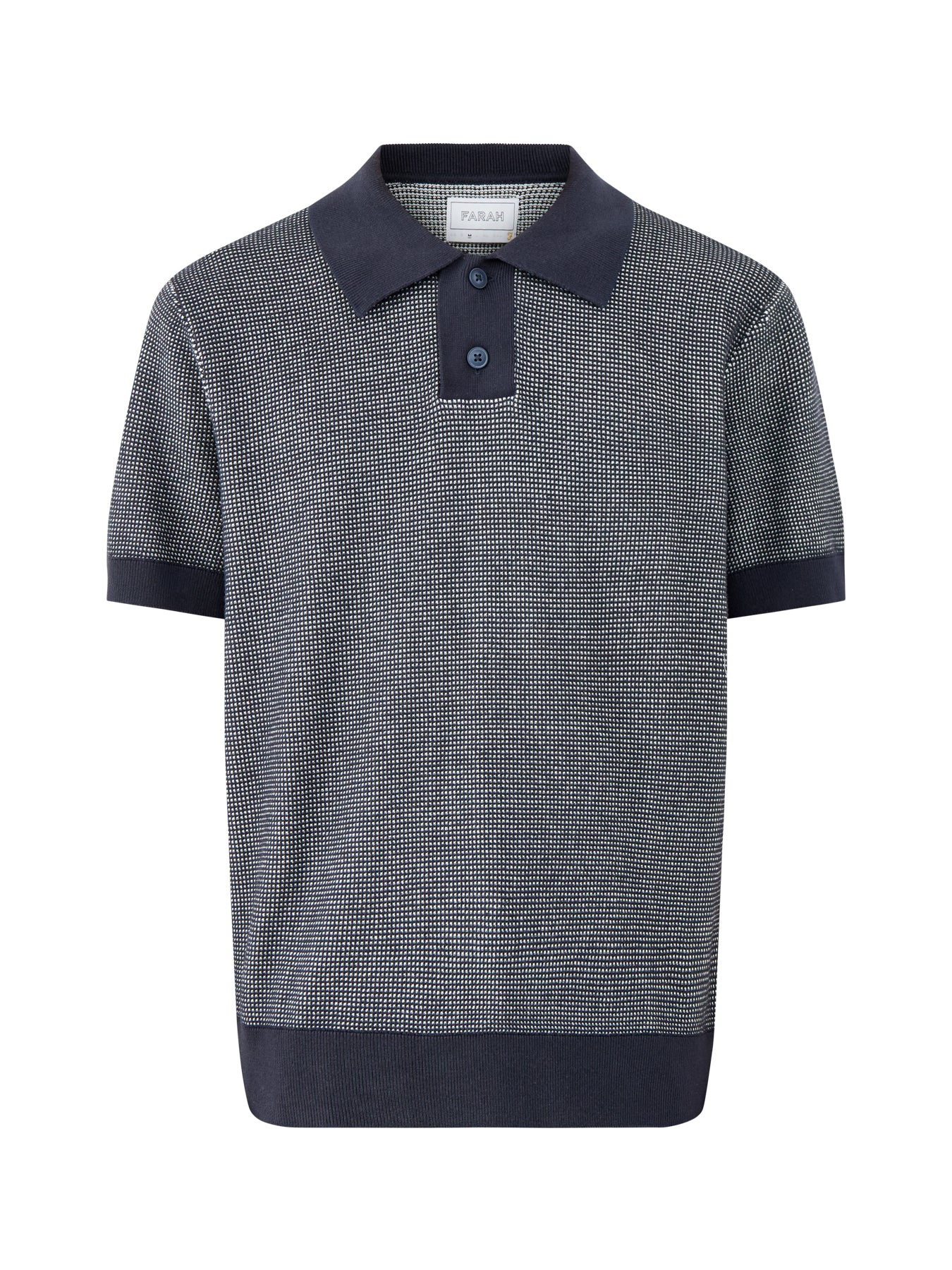 Knitted Polo Shirt Navy