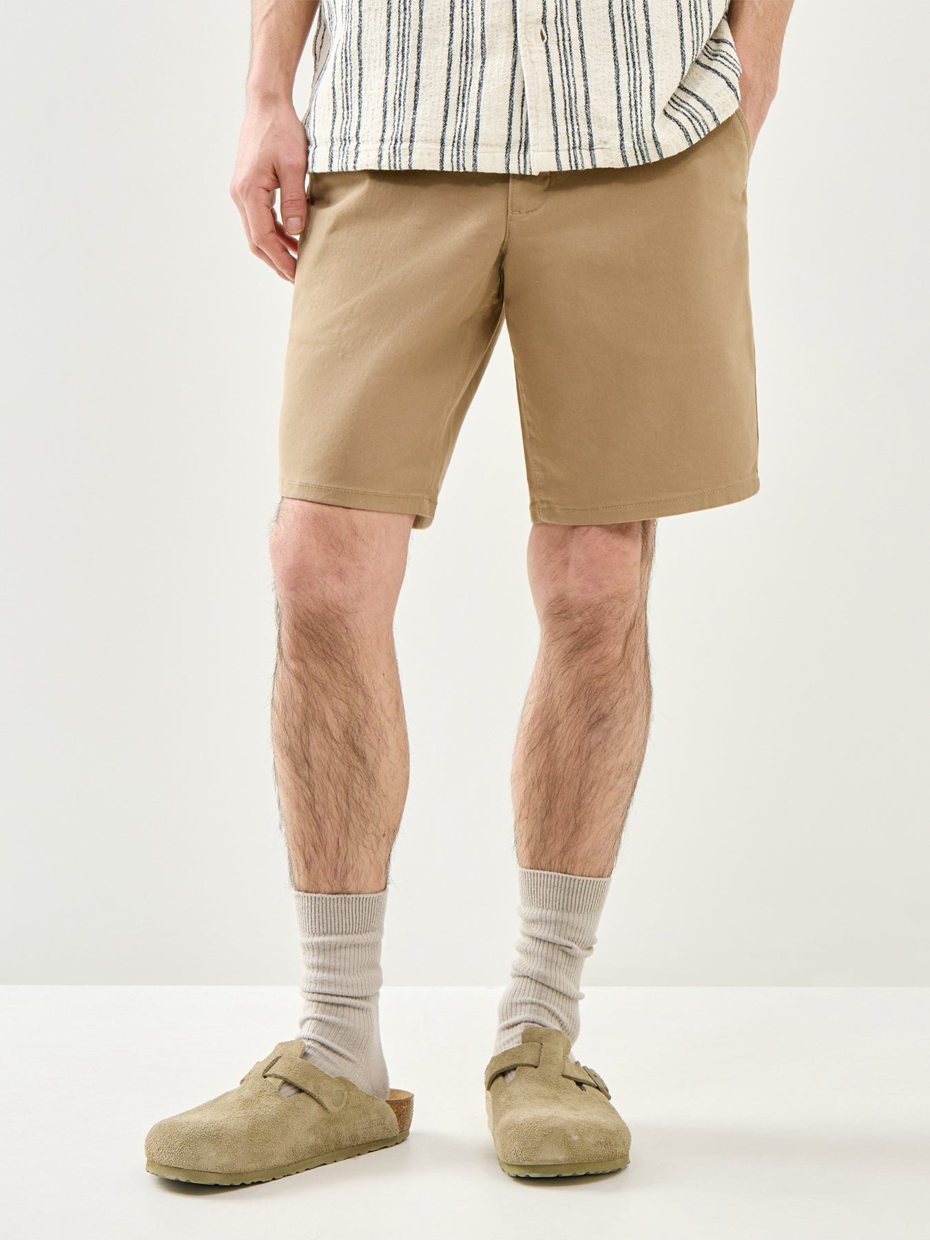 Twill Shorts Beige