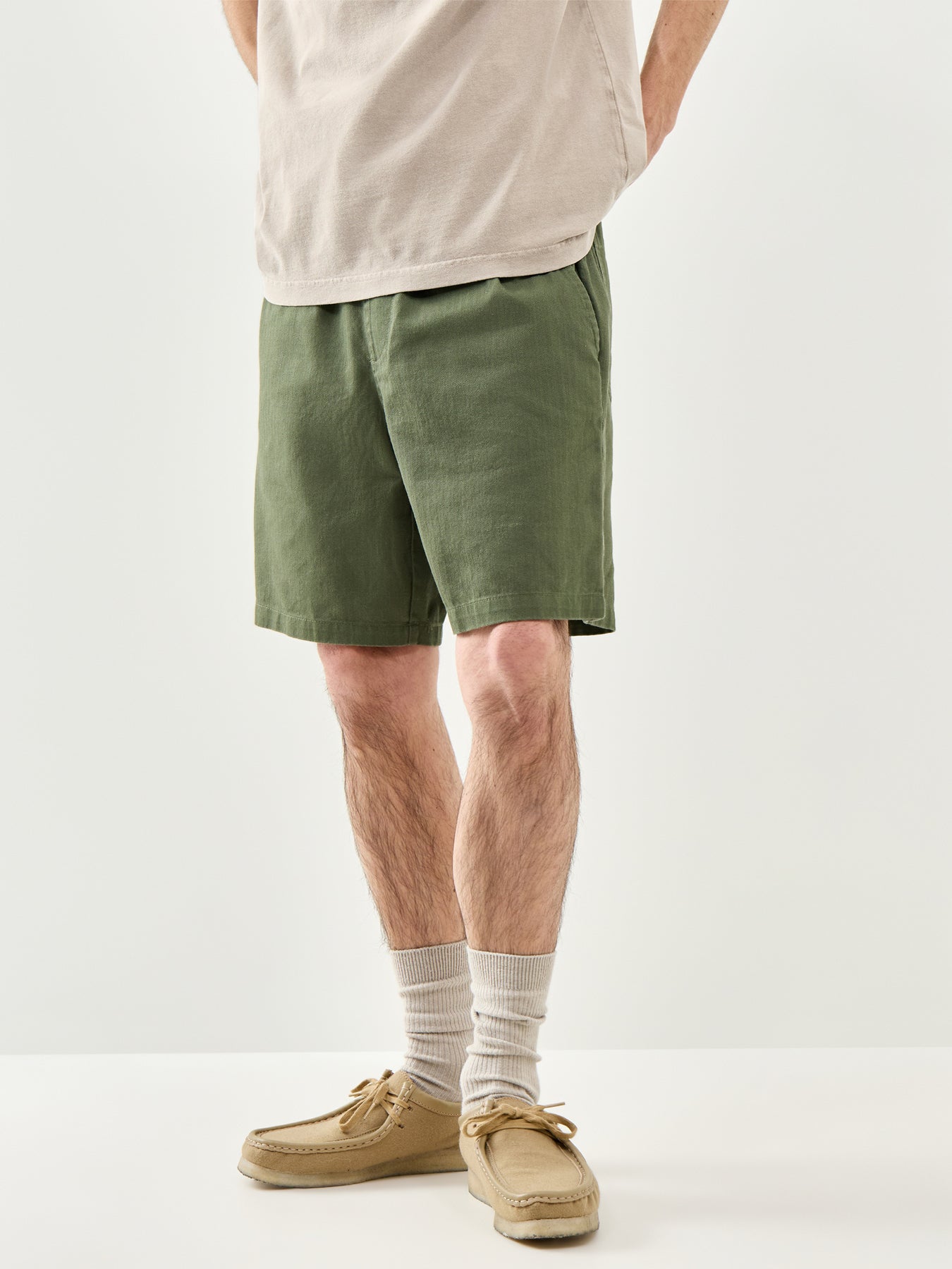 Drawstring Shorts Green