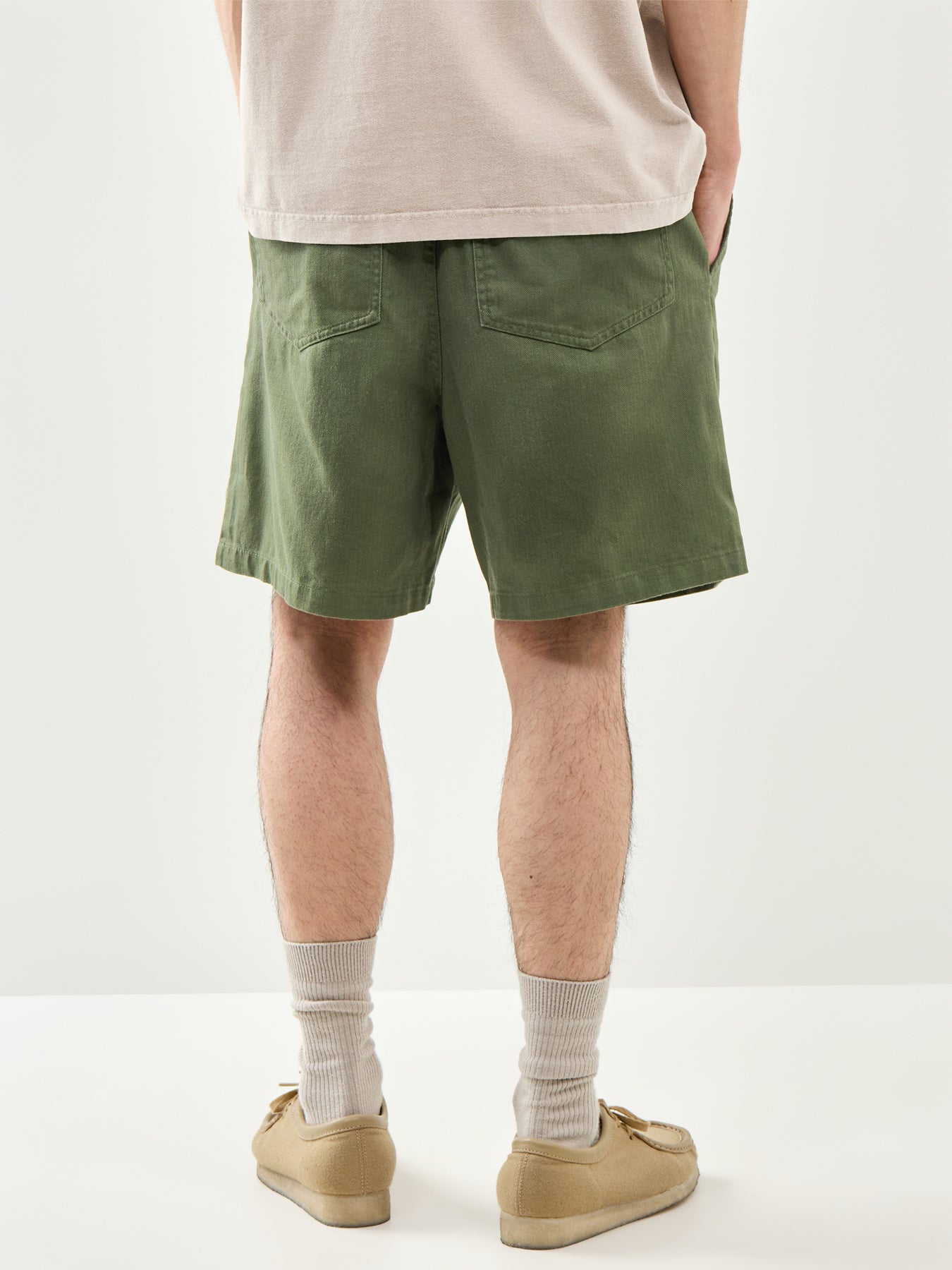 Drawstring Shorts Green
