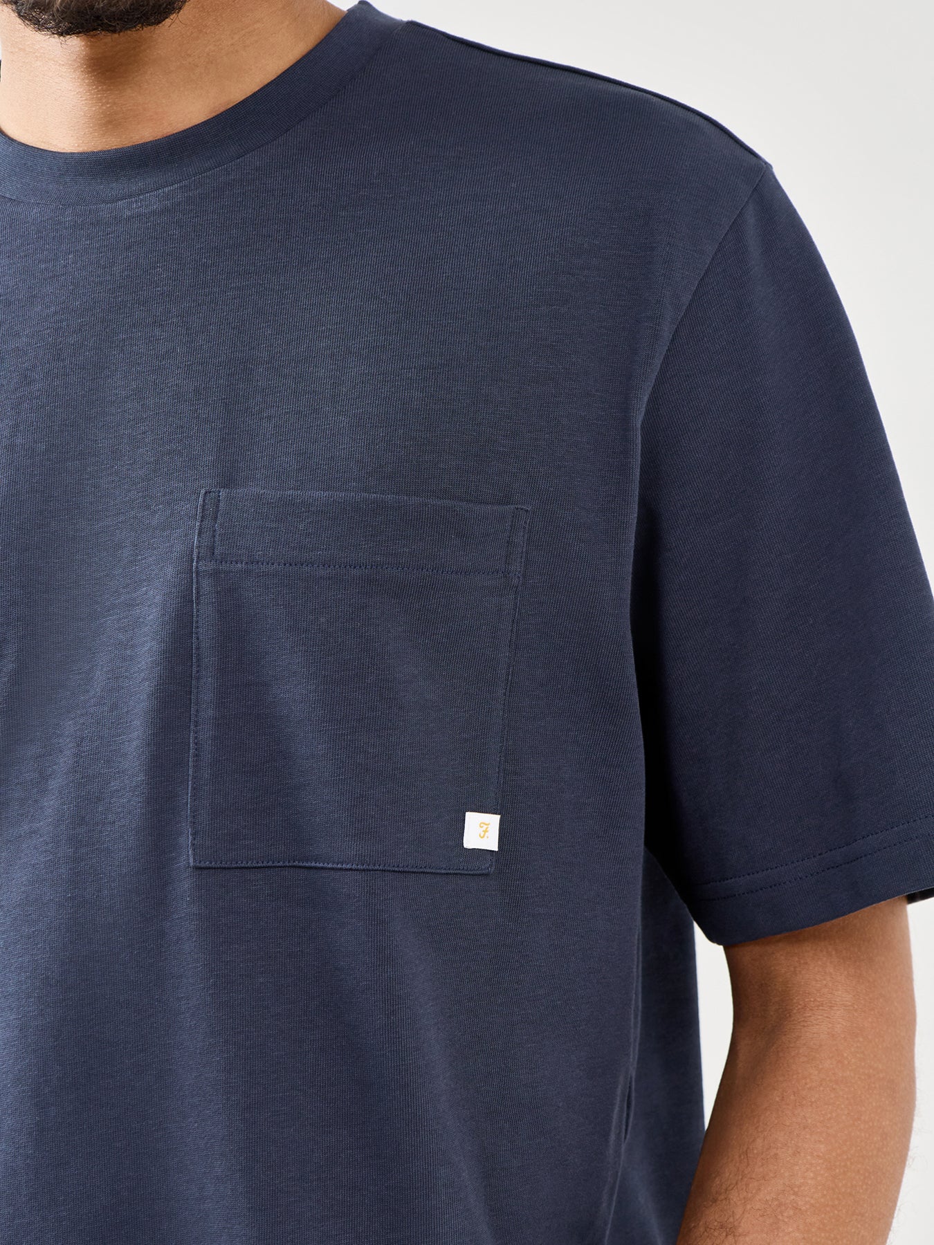 Stacy Box Pocket T-Shirt Navy
