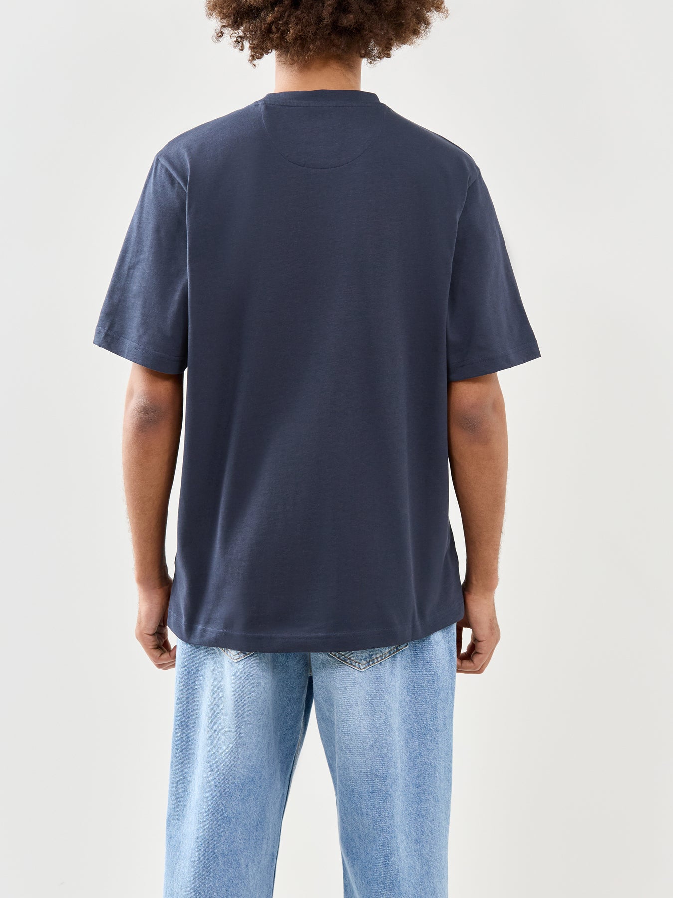 Stacy Box Pocket T-Shirt Navy