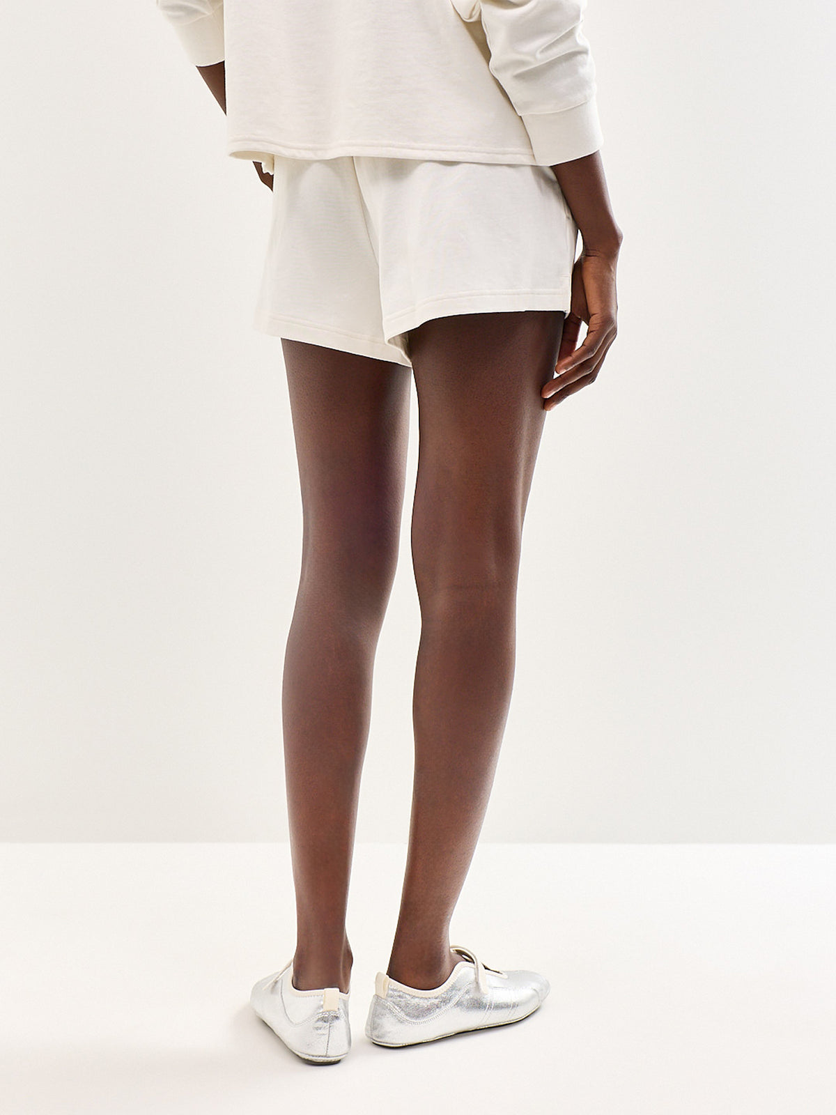 Logo Cotton Jersey Pyjama Shorts White