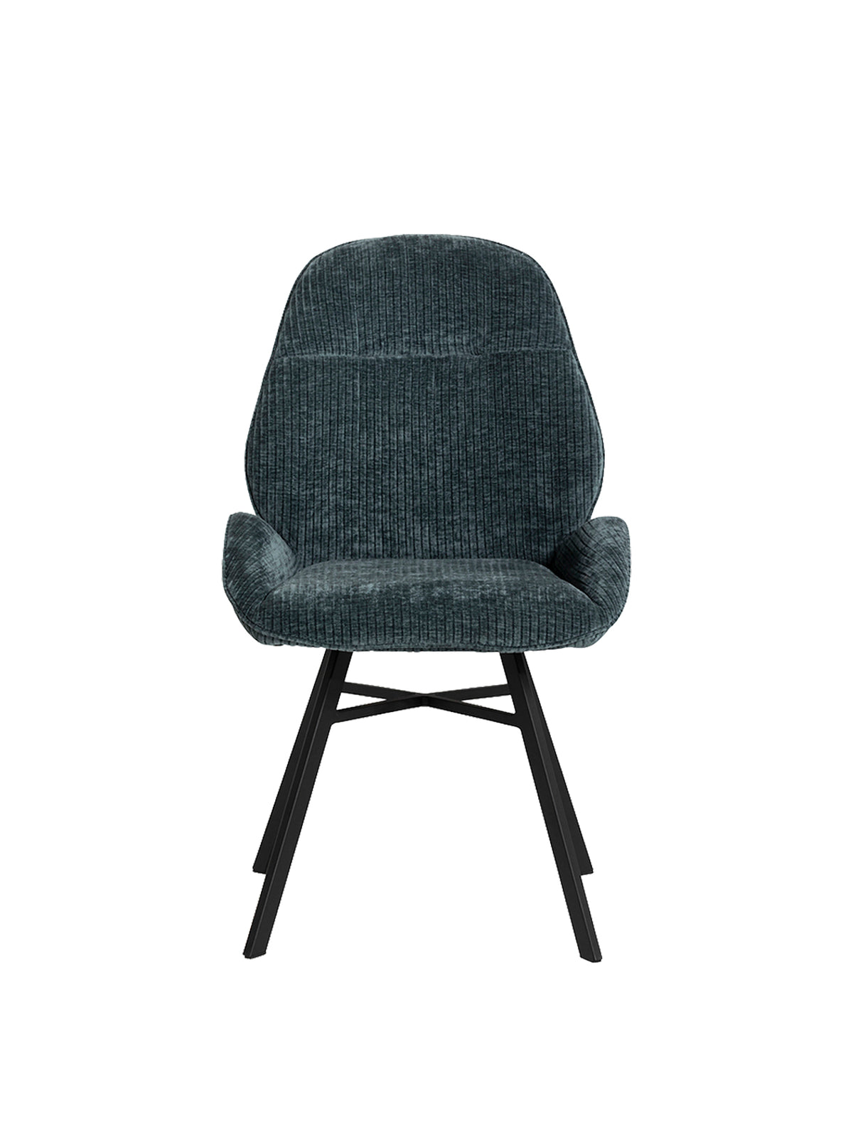 Ulza Dark Teal Fabric Dining Chair