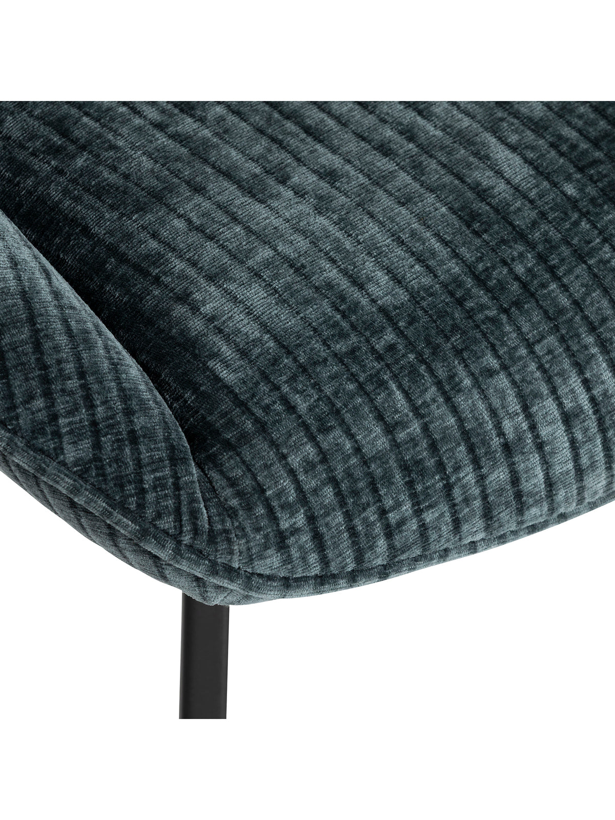 Ulza Dark Teal Fabric Dining Chair