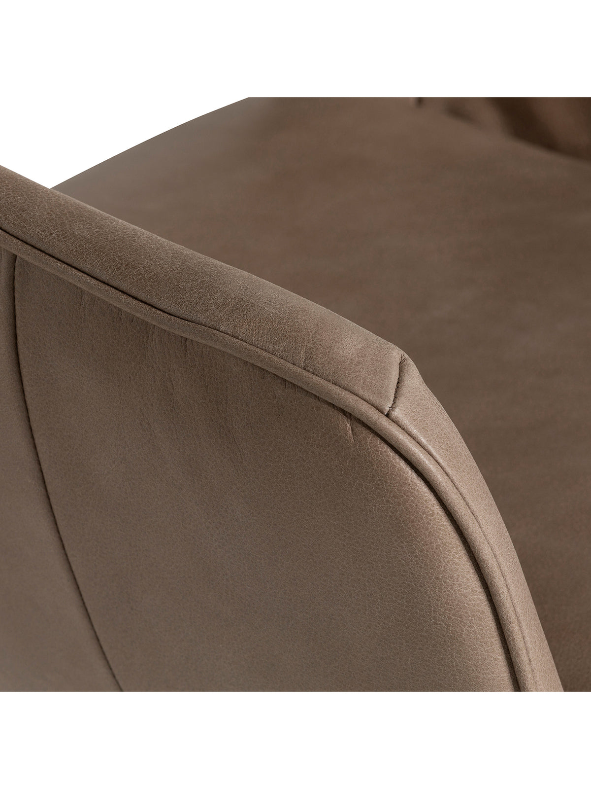 Kiri Taupe Leather Dining Chair