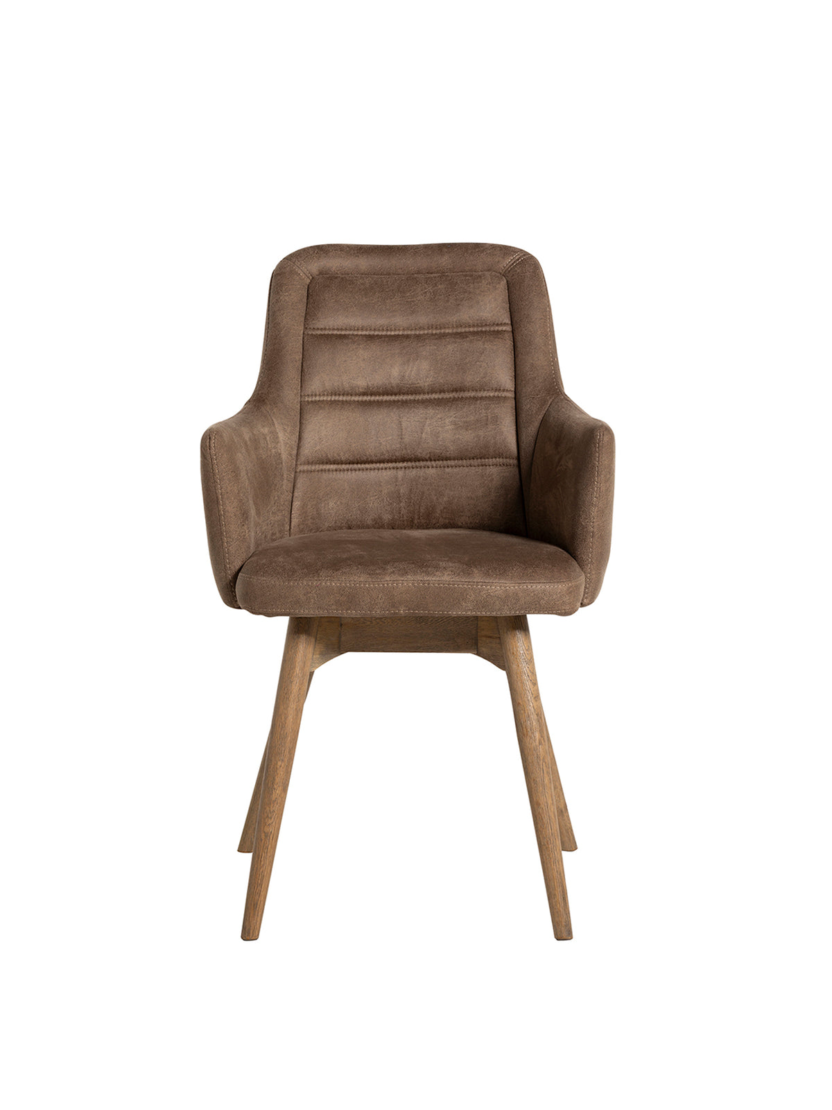 Hida Brown Fabric Dining Chair