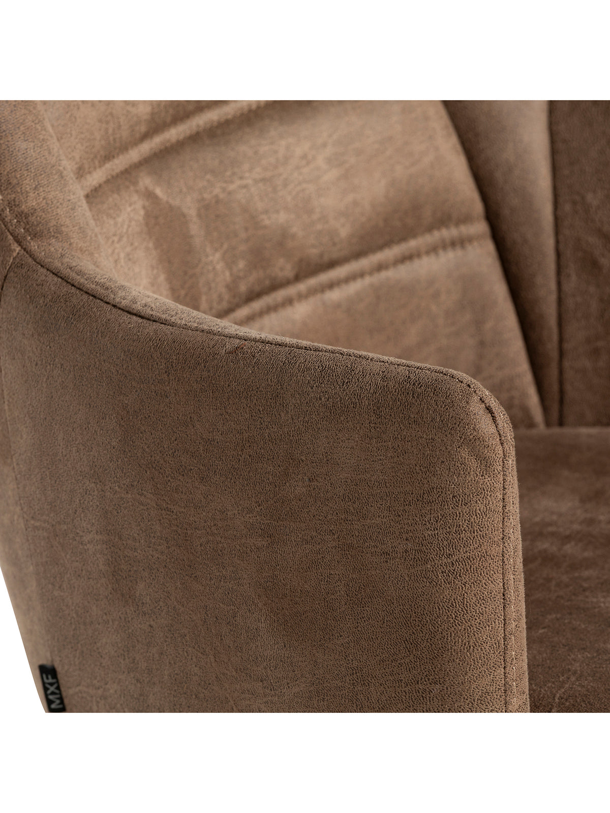 Hida Brown Fabric Dining Chair