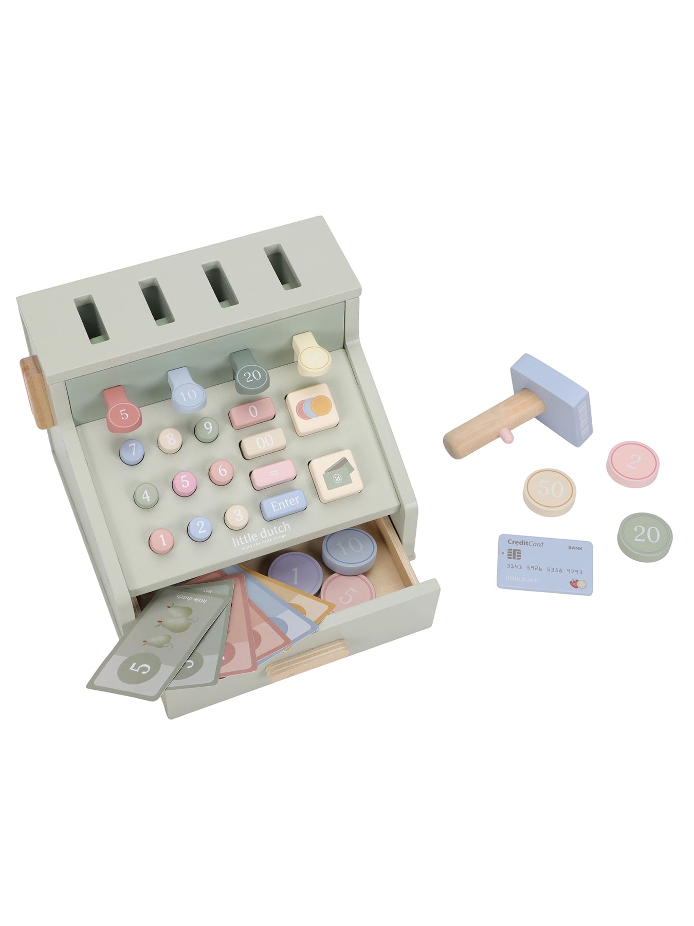 Wooden Toy Cash Register