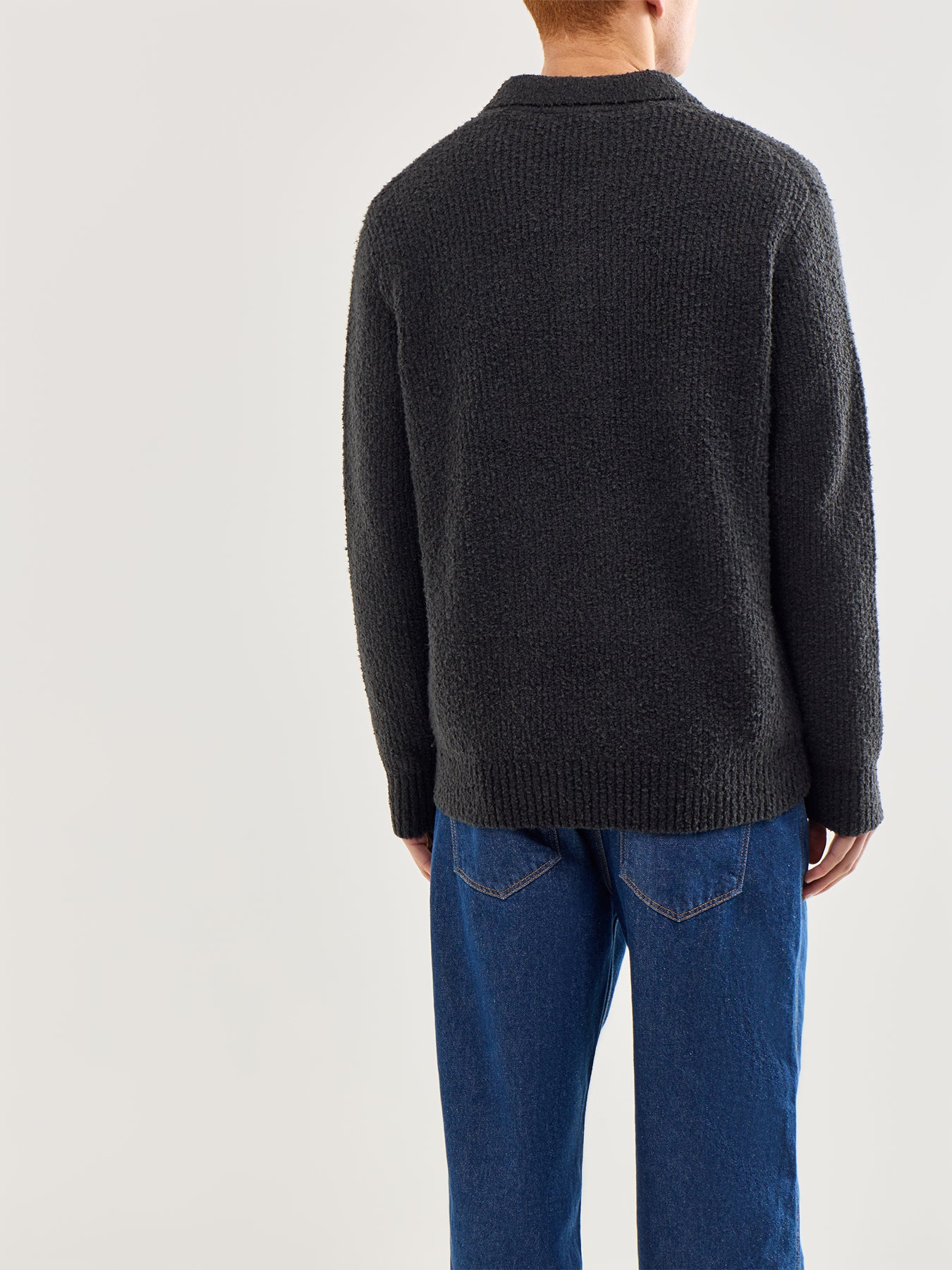 Onsdale Relaxed Long Sleeve Polo Knit Black