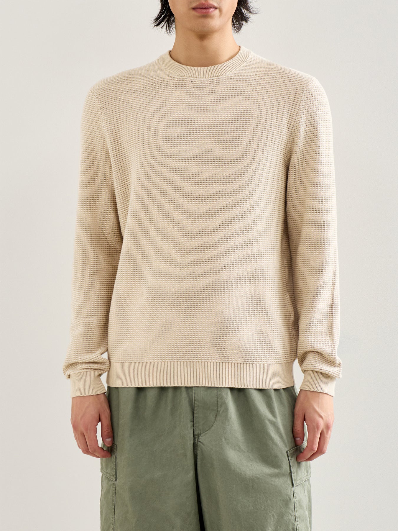 Onsdave Regular Long Sleeve Crew Neck Knit Grey