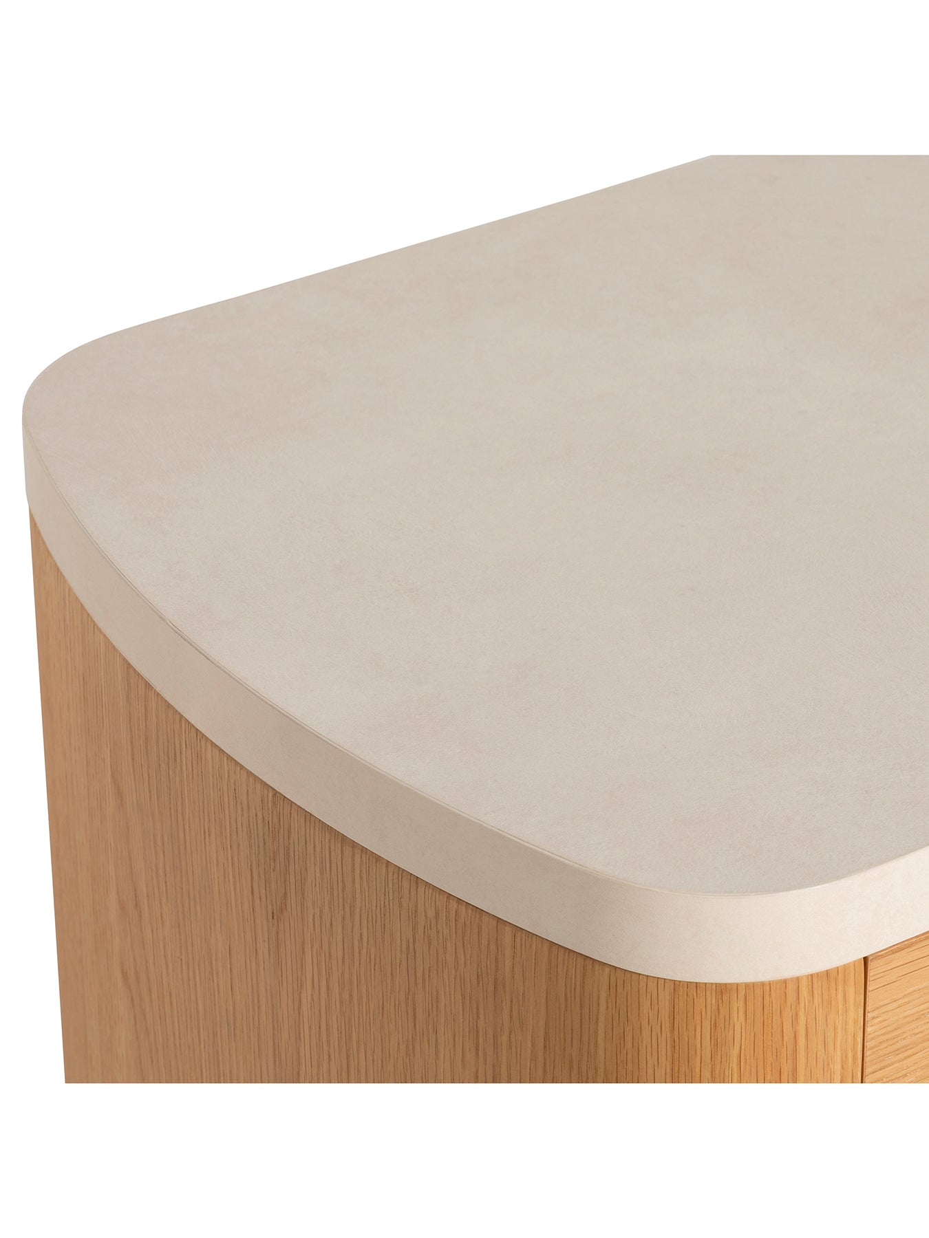 Soma Natural Wood Curved Sideboard