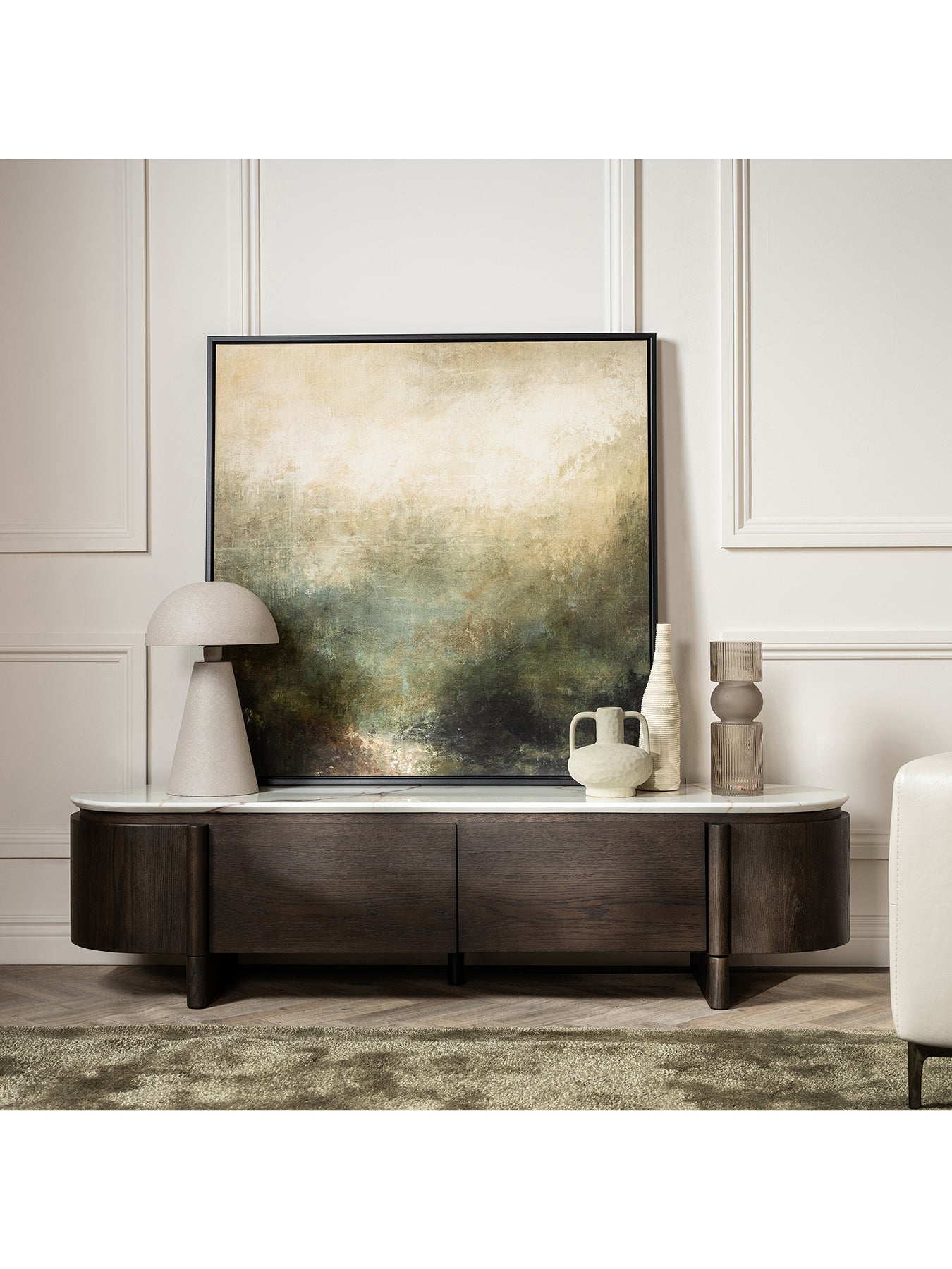 Nord Marble Effect TV Unit
