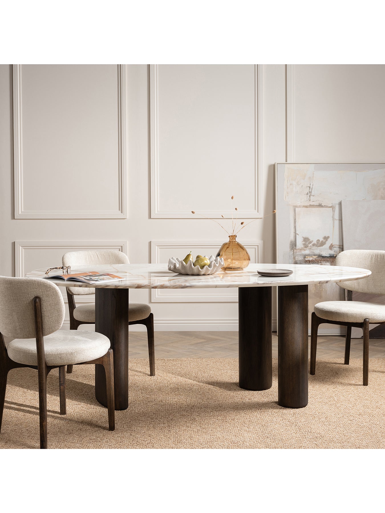 Nord Marble Effect Dining Table
