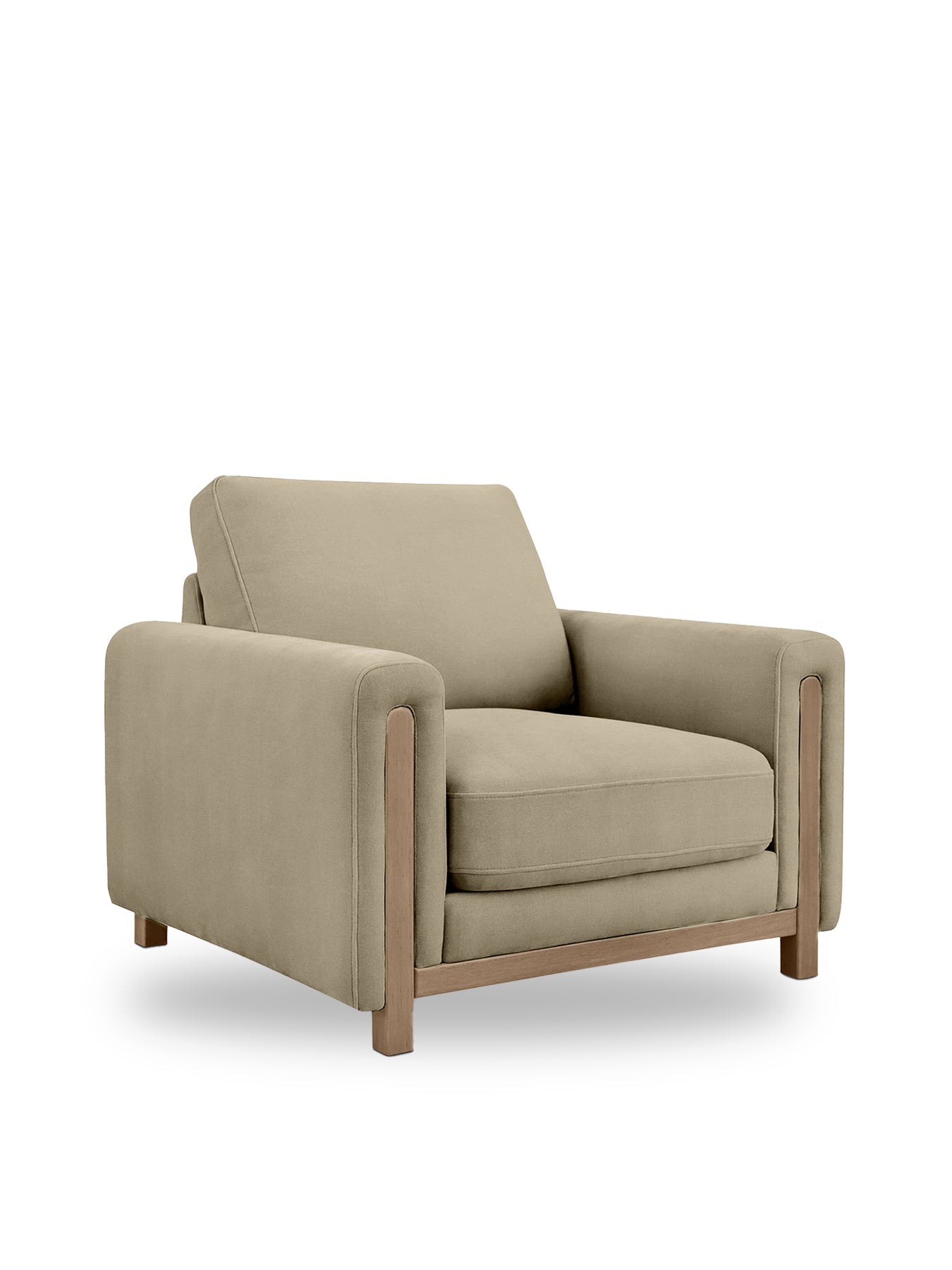 Reynard Fabric Armchair Neutral