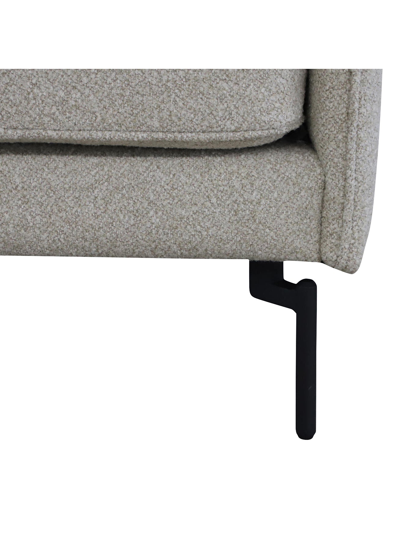 Juneau Grey Fabric Three Seater Sofa