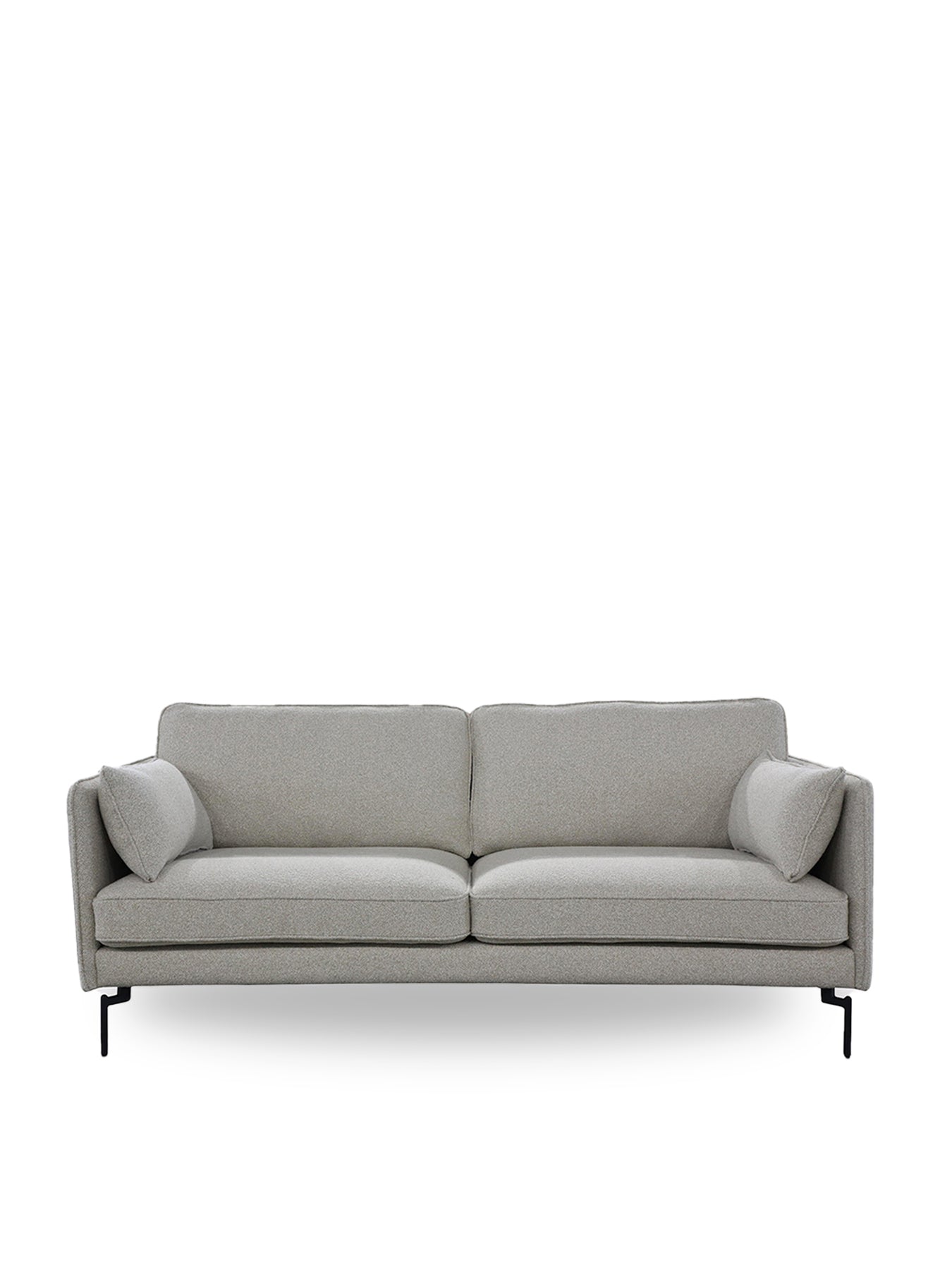 Juneau Grey Fabric Two and a Half Seater Sofa