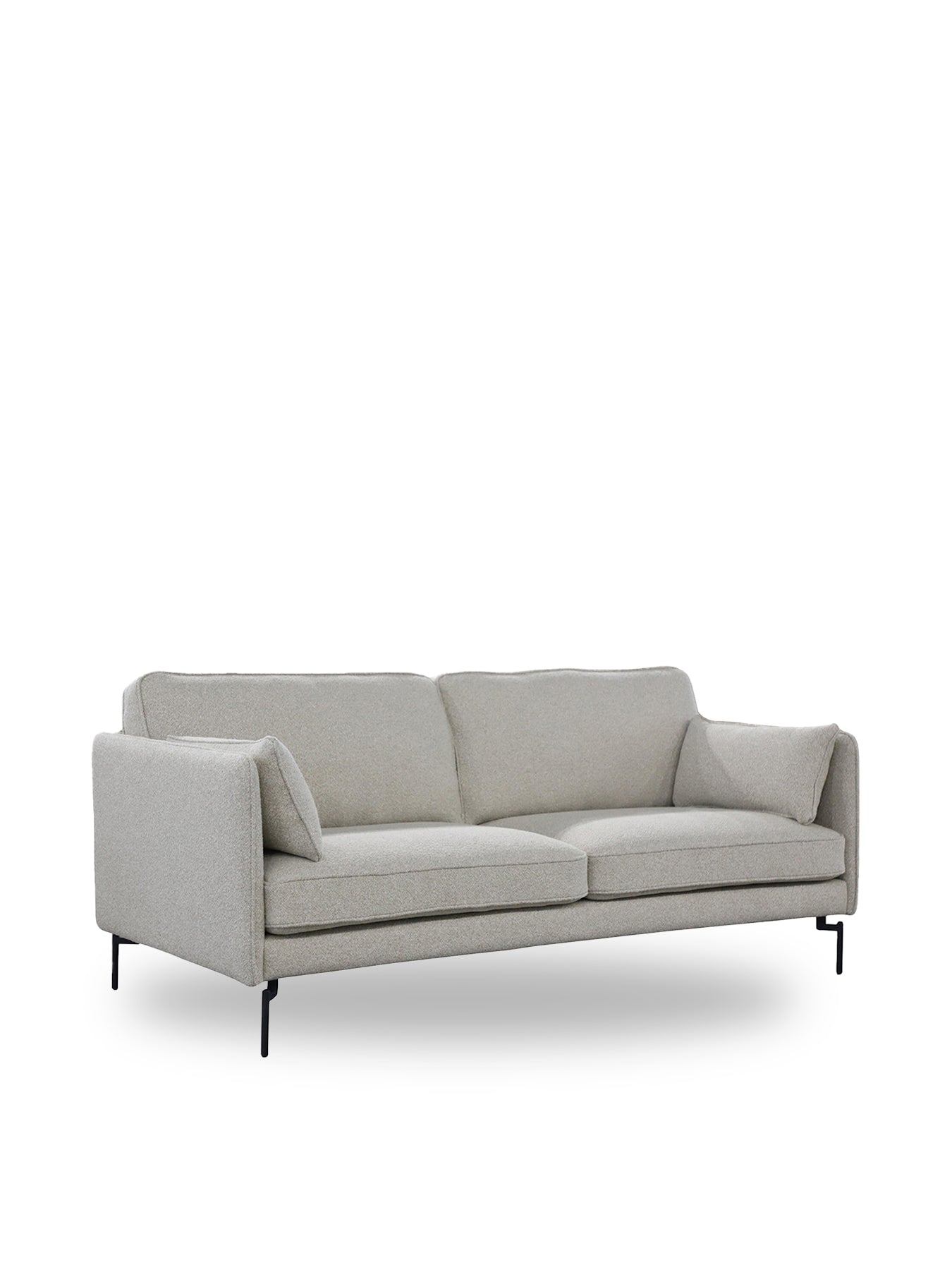 Juneau Grey Fabric Two and a Half Seater Sofa
