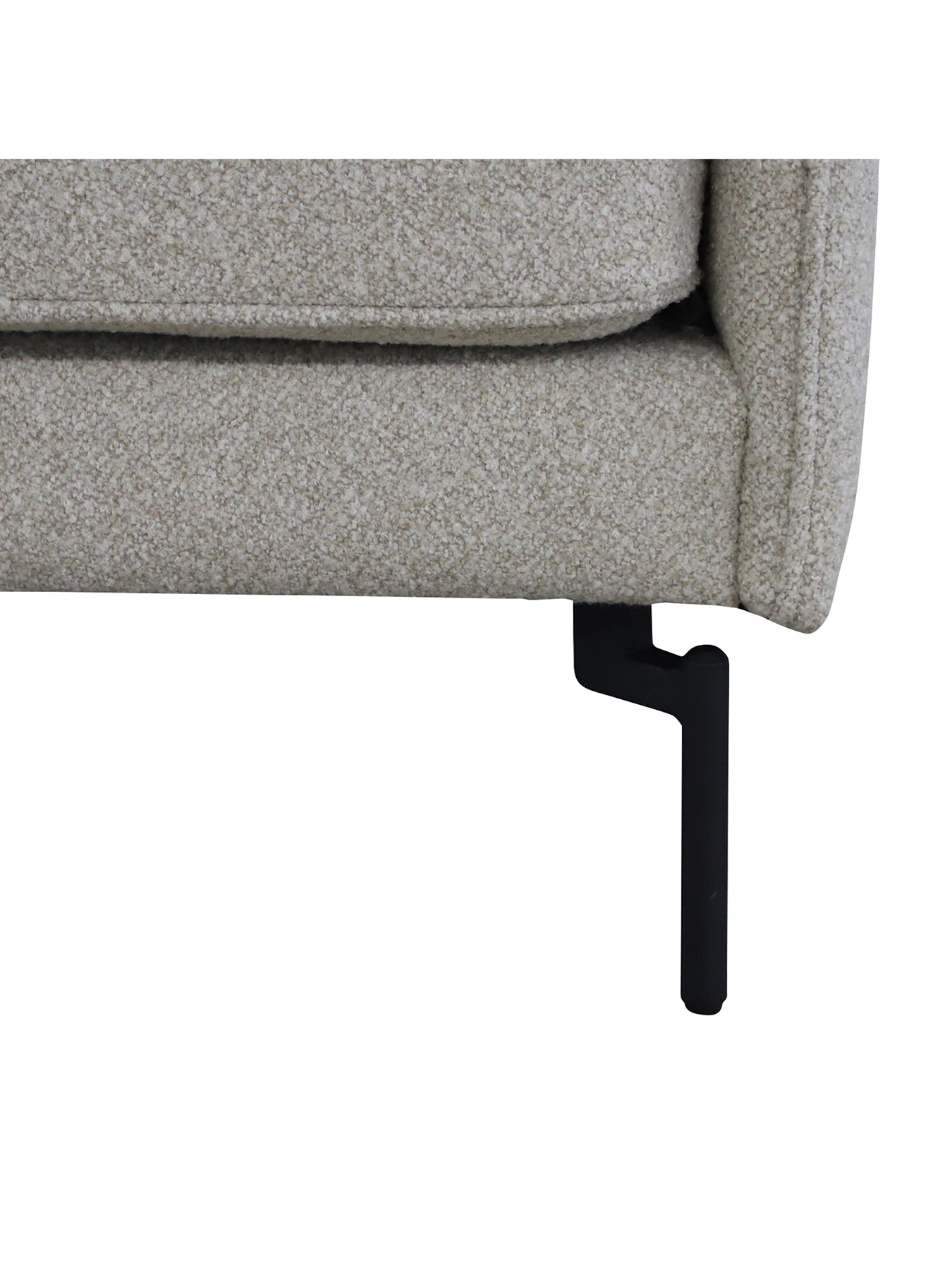 Juneau Grey Fabric Two and a Half Seater Sofa