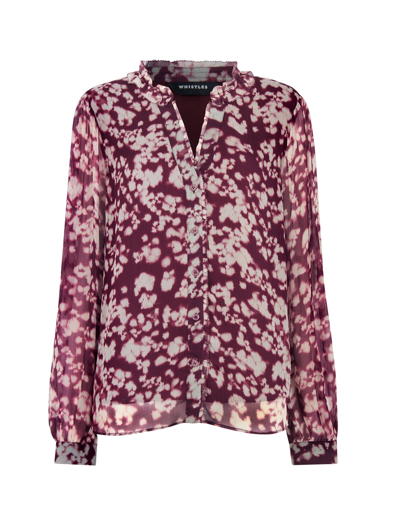 Inky Floral Long Sleeve Blouse Multi