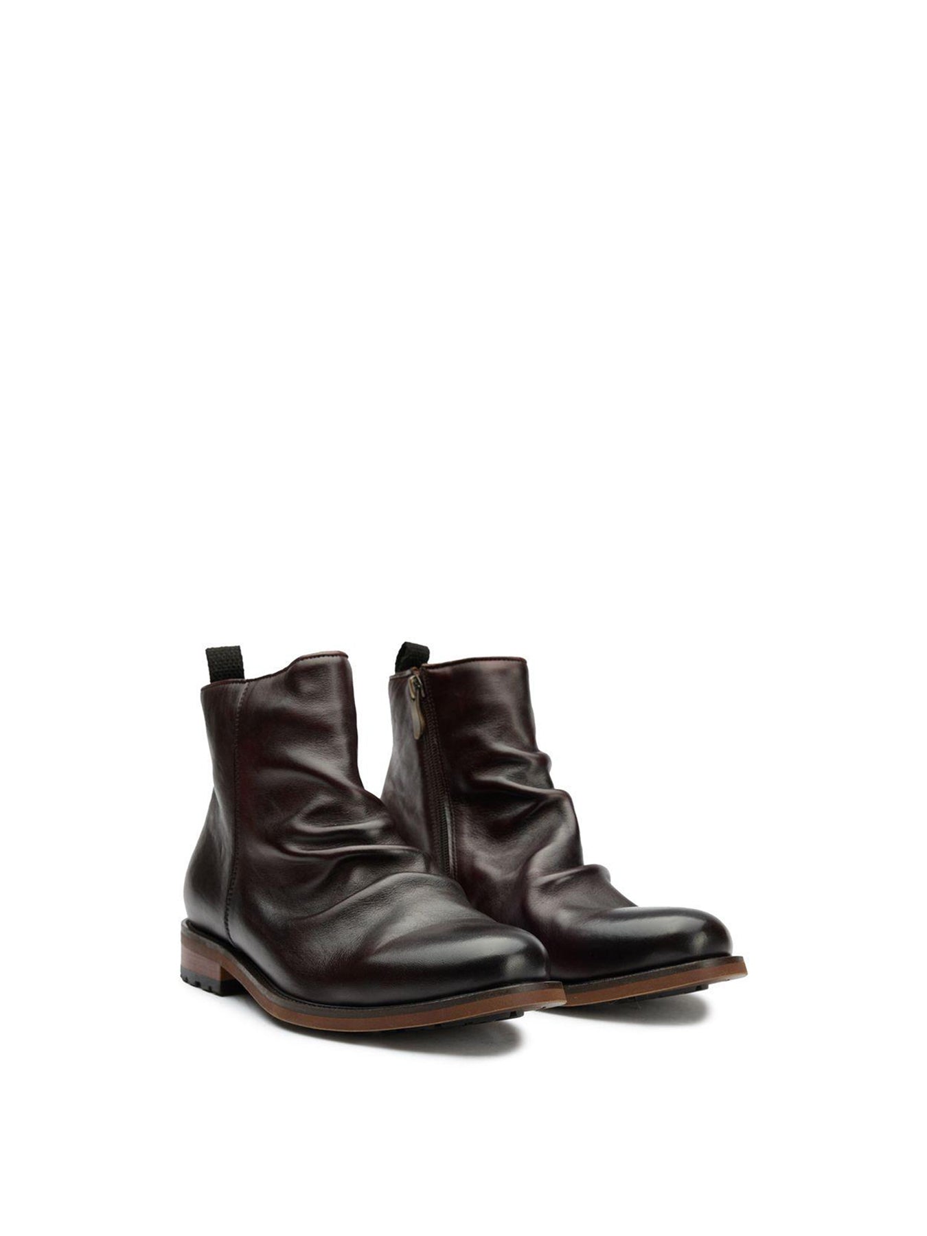 Axe Inside Zip Boots Brown