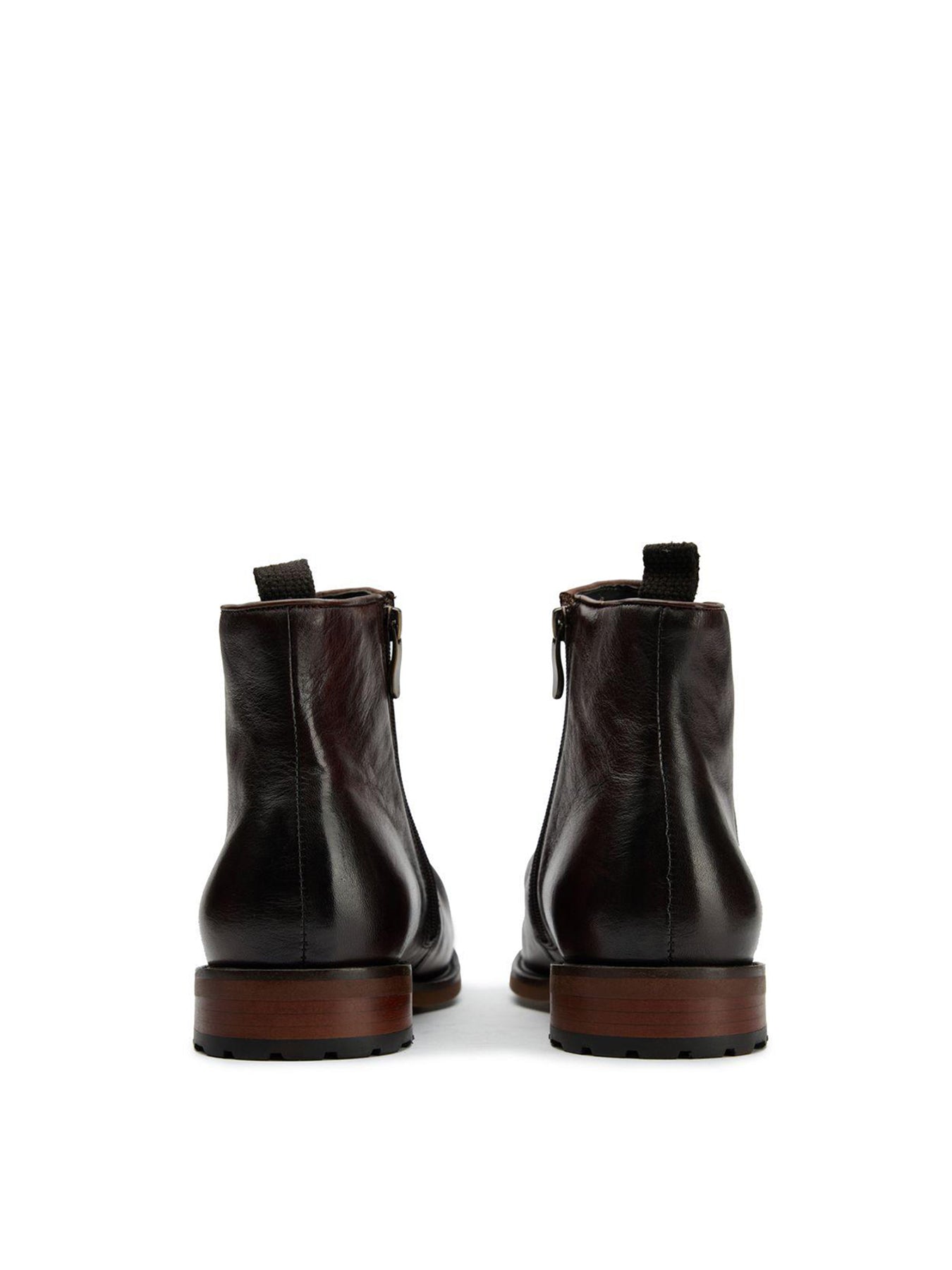 Axe Inside Zip Boots Brown