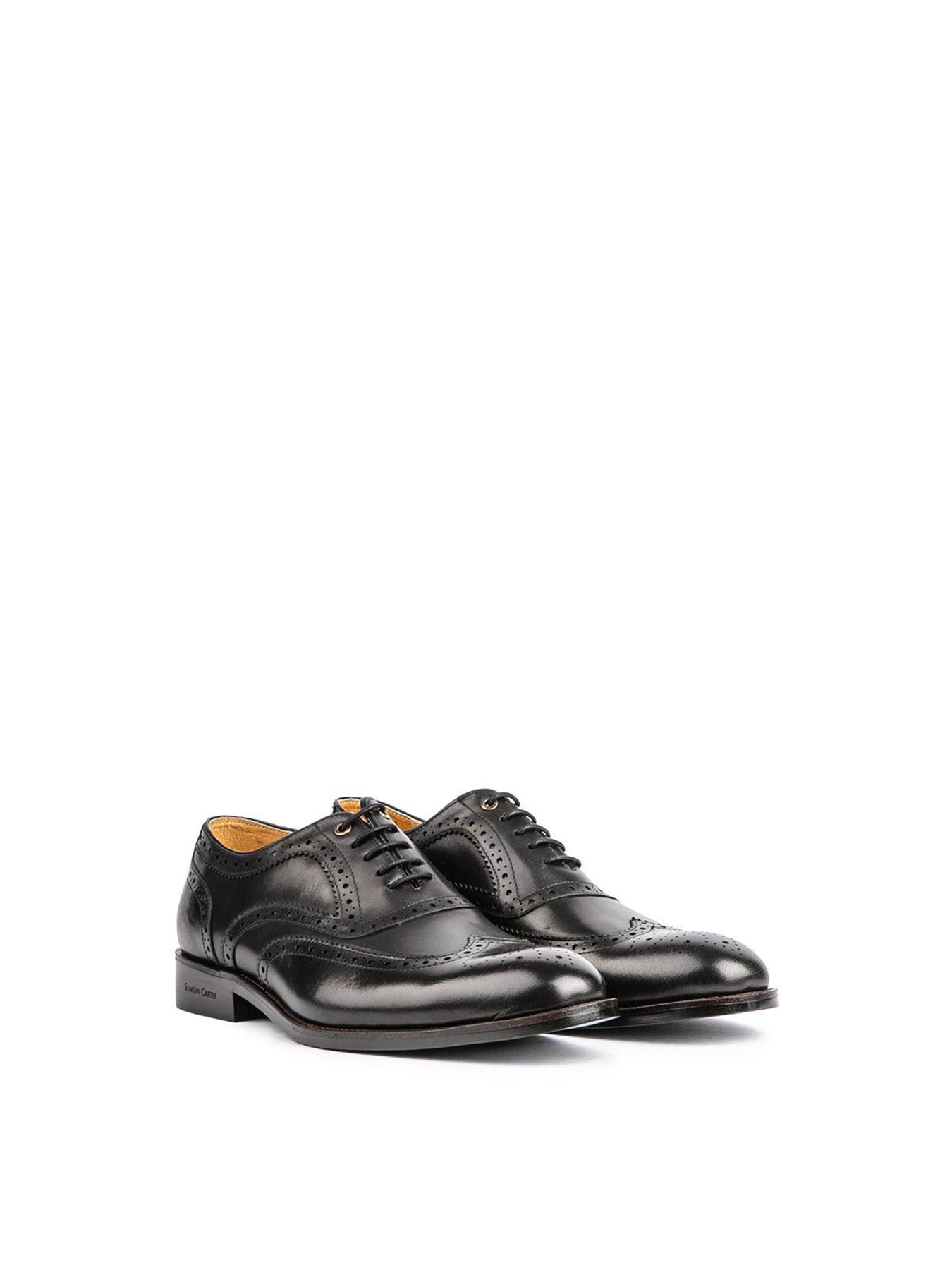Barn Owl Brogue Shoes Black