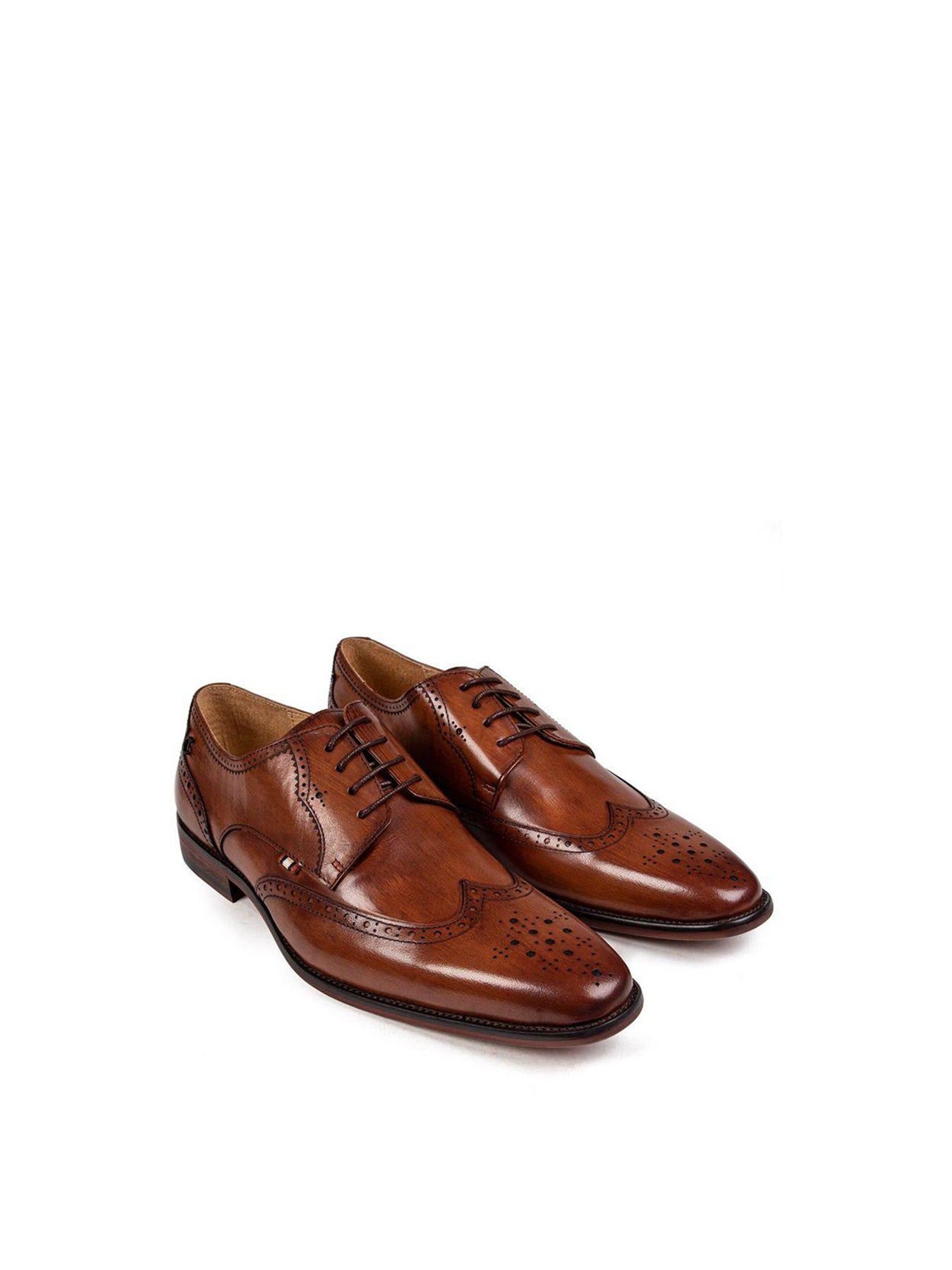 Beagle Leather Derby Shoes Tan