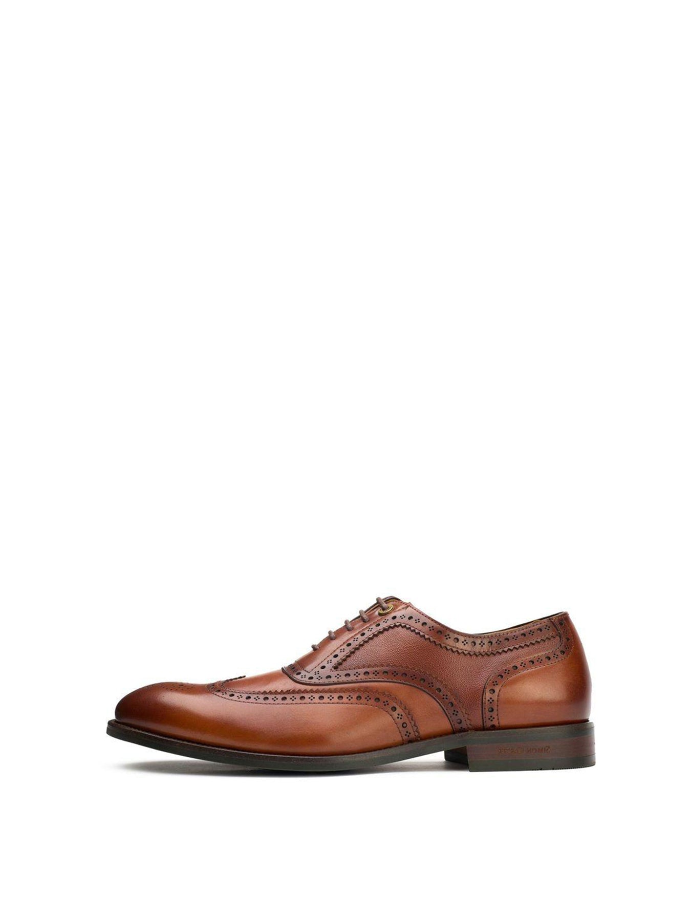 Diplodocus Leather Brogue Shoes Tan